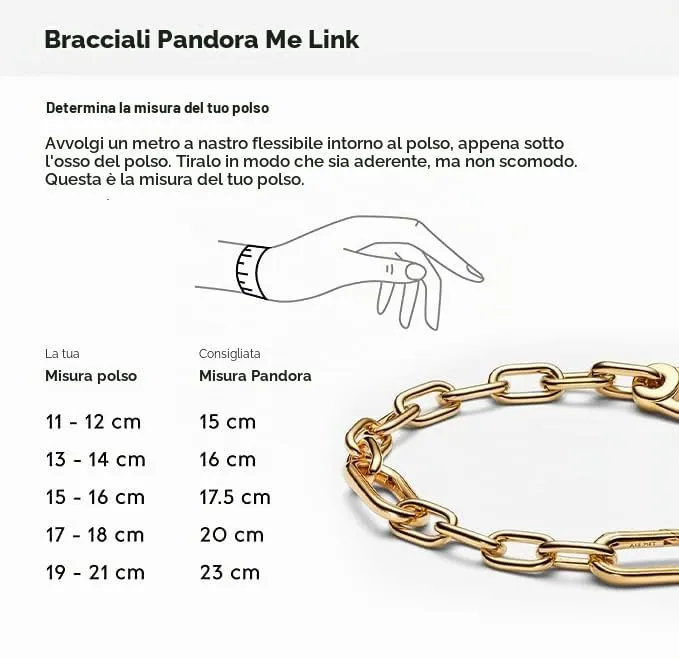 PANDORA ME Bracciale a maglie piccole placcato in oro 14 k, 5 - immagine 4
