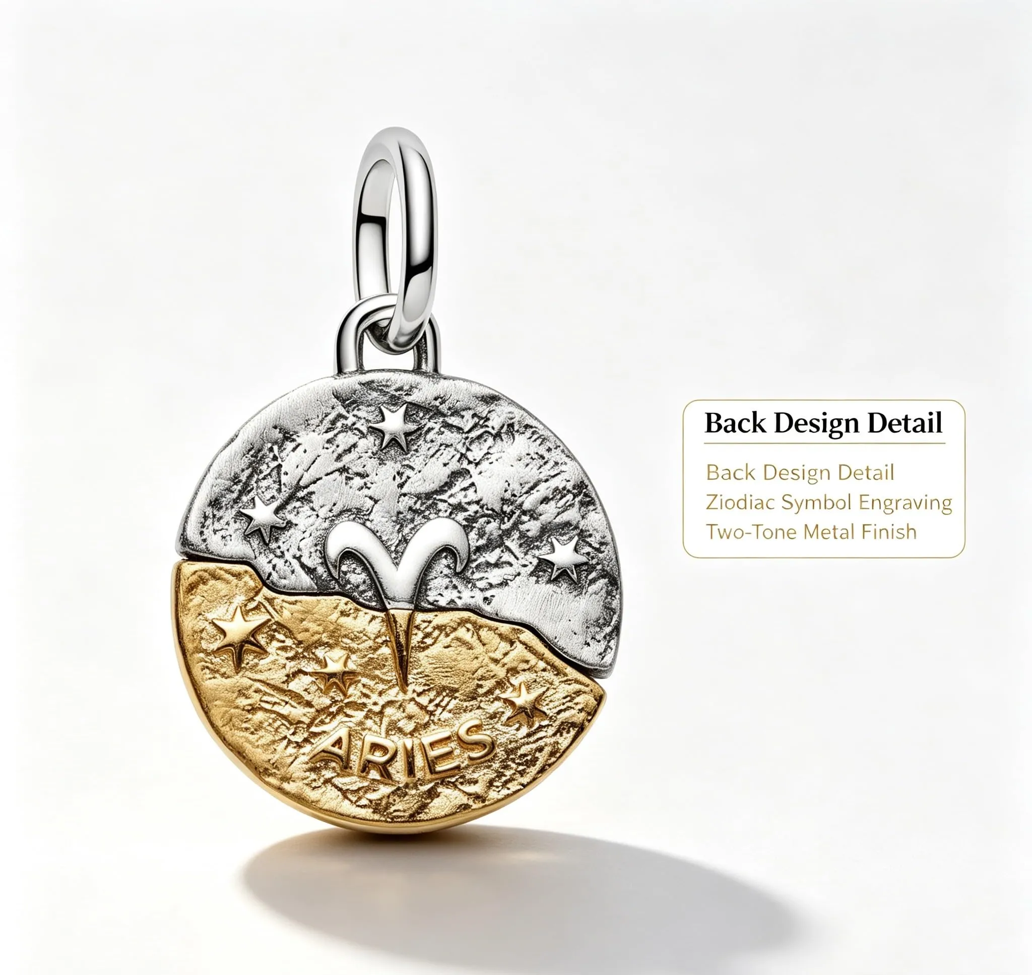 WEIMU Ciondoli in argento Sterling 925 con segno zodiacale dorato, 12 costellazioni, perline charm per braccialetti e collane, San Valentino, Festa della mamma, per braccialetti europei e collane - immagine 3