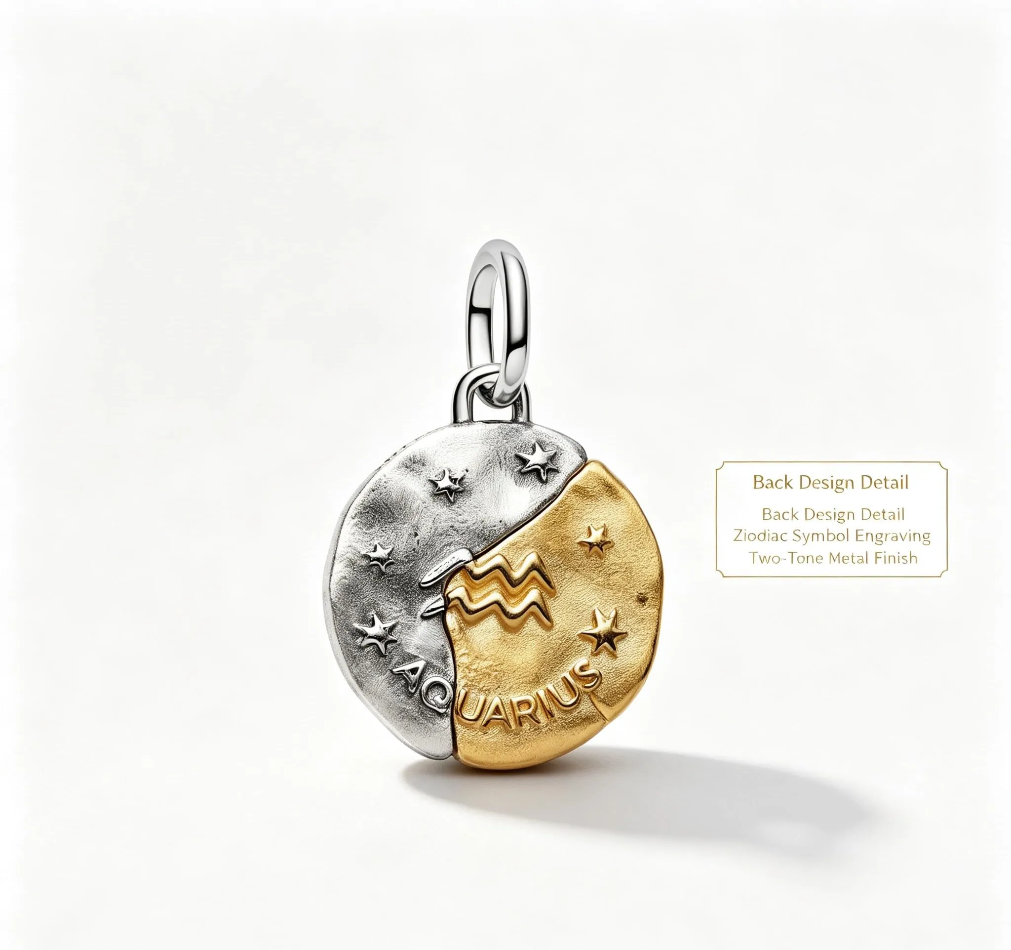 WEIMU Ciondoli in argento Sterling 925 con segno zodiacale dorato, 12 costellazioni, perline ciondolo per bracciale e collana, San Valentino, Festa della Mamma, per braccialetti europei e collane - immagine 3