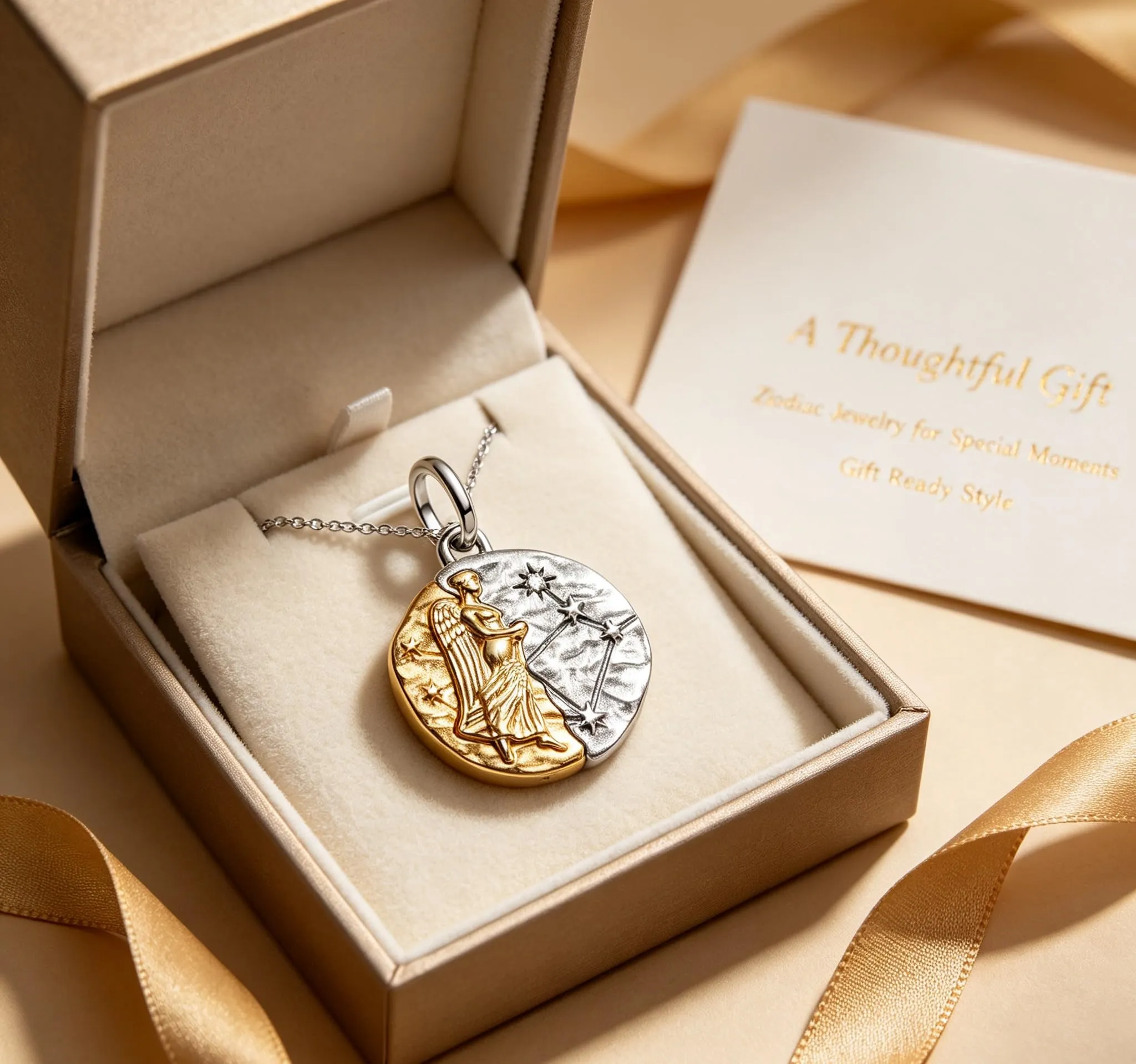 WEIMU Ciondoli e perline in argento Sterling 925 con segno zodiacale dorato, 12 costellazioni, per braccialetti e collane per San Valentino, Festa della Mamma, per braccialetti e collane europei - immagine 7