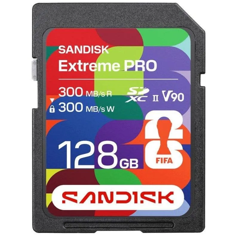 Scheda di memoria Sandisk Extreme PRO 128GB SDXC UHS-II 300MB/s V90 IP68 - immagine 1