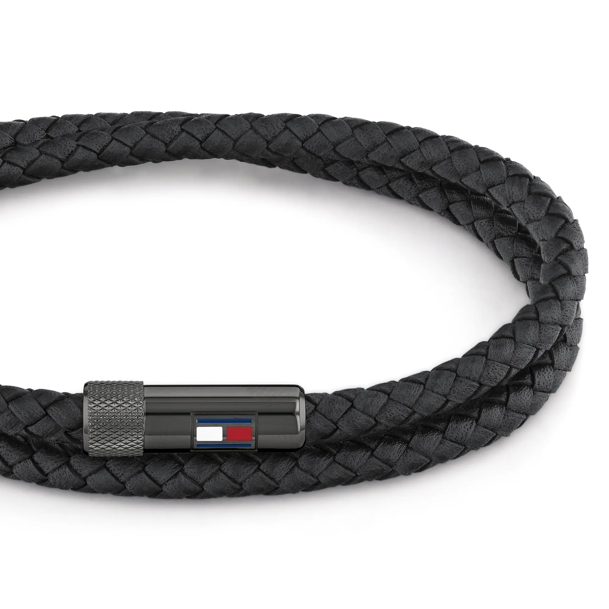 Tommy Hilfiger Jewelry Braccialetto da Uomo In Pelle Nero - 2790262S - immagine 2