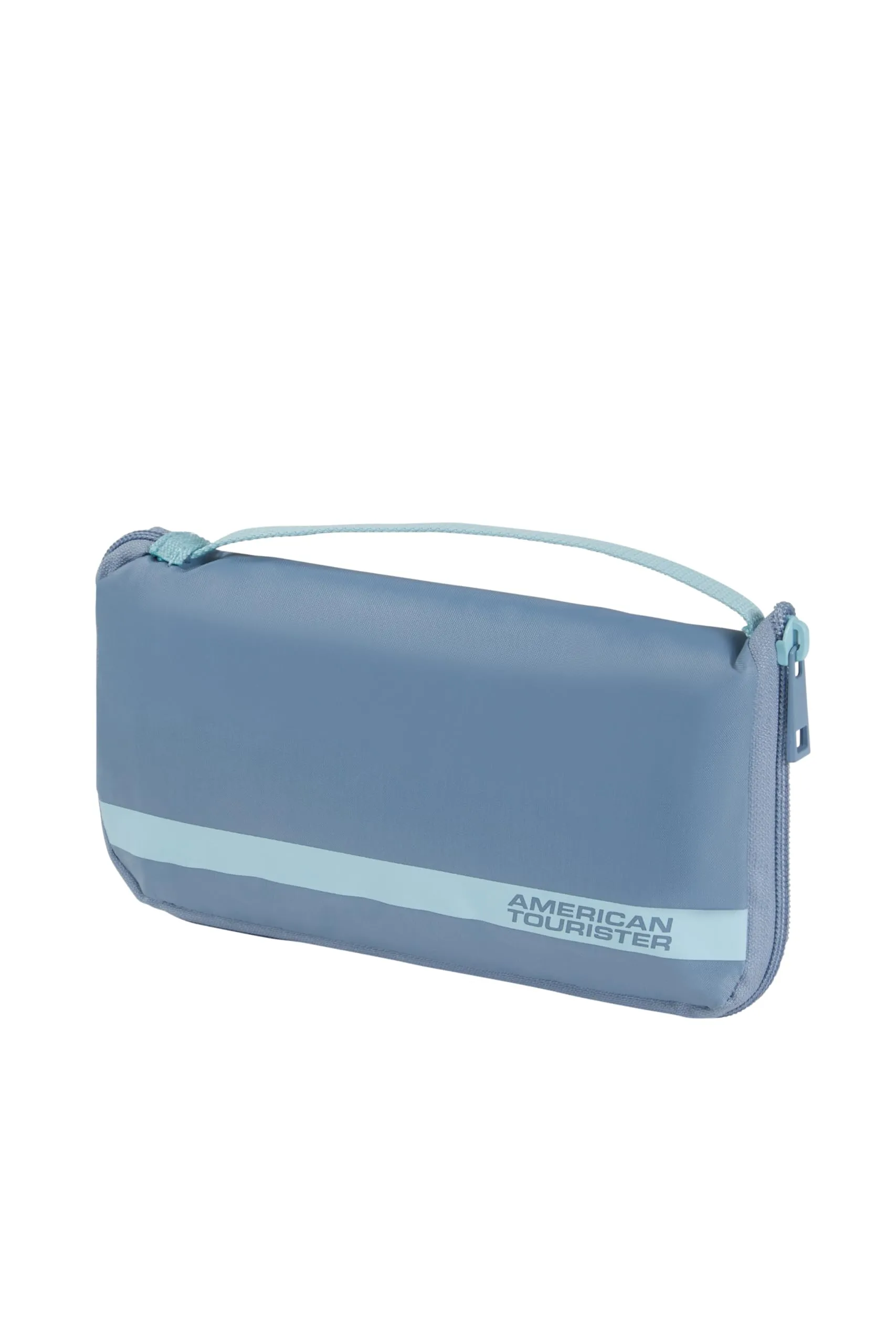 American Tourister - Coprivaligia M, Copertura Valigia Pieghevole, Protezione Valigia da Viaggio, 62 x 45 x 30 cm, Blu Pietra/Blu - immagine 2