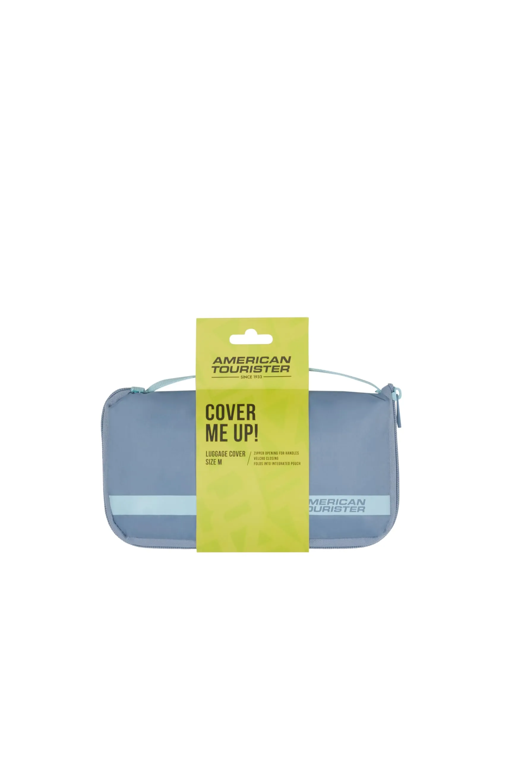 American Tourister - Coprivaligia M, Copertura Valigia Pieghevole, Protezione Valigia da Viaggio, 62 x 45 x 30 cm, Blu Pietra/Blu - immagine 3