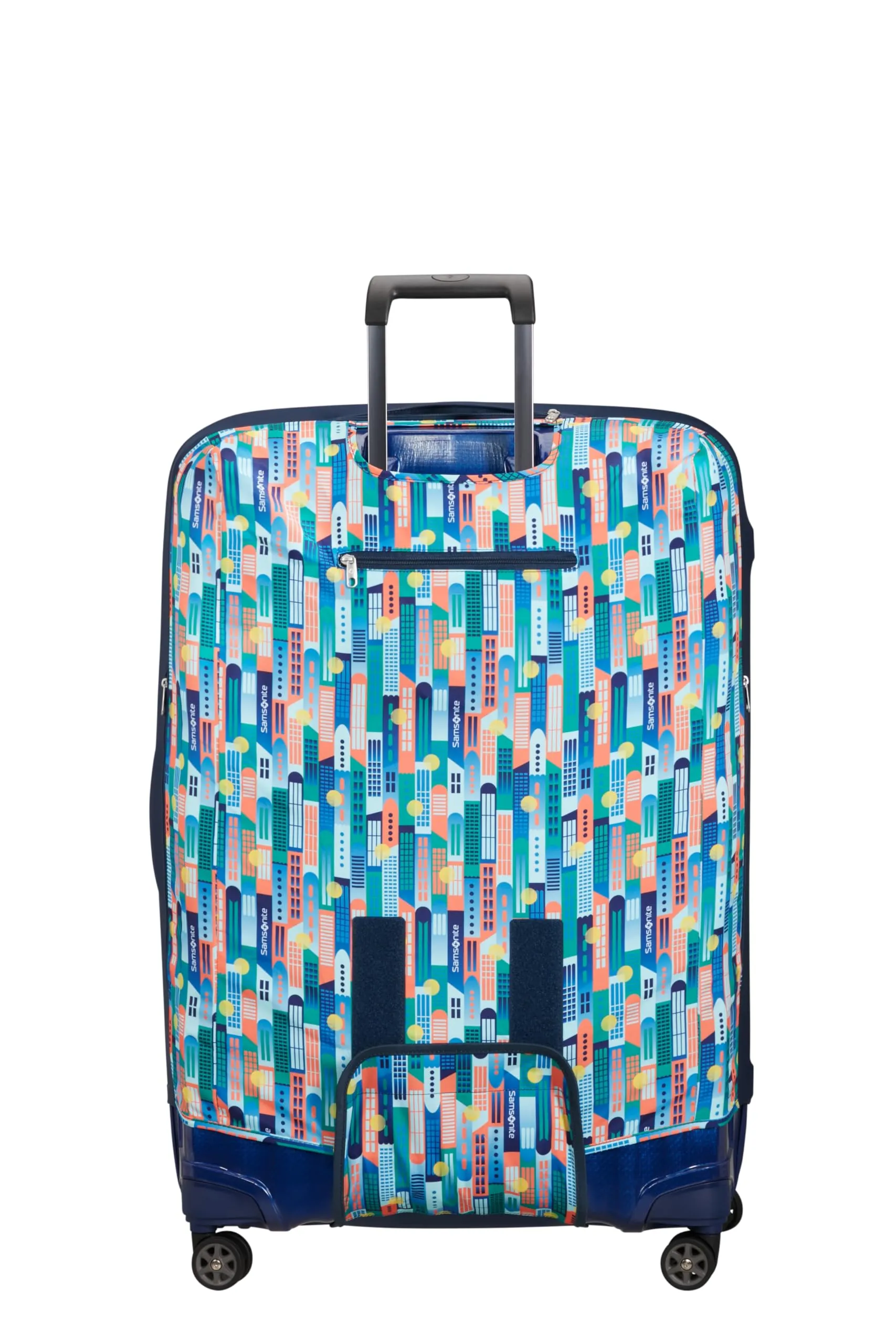 Samsonite – Custodia pieghevole per valigia XL, Multicolore (City Print) - immagine 3