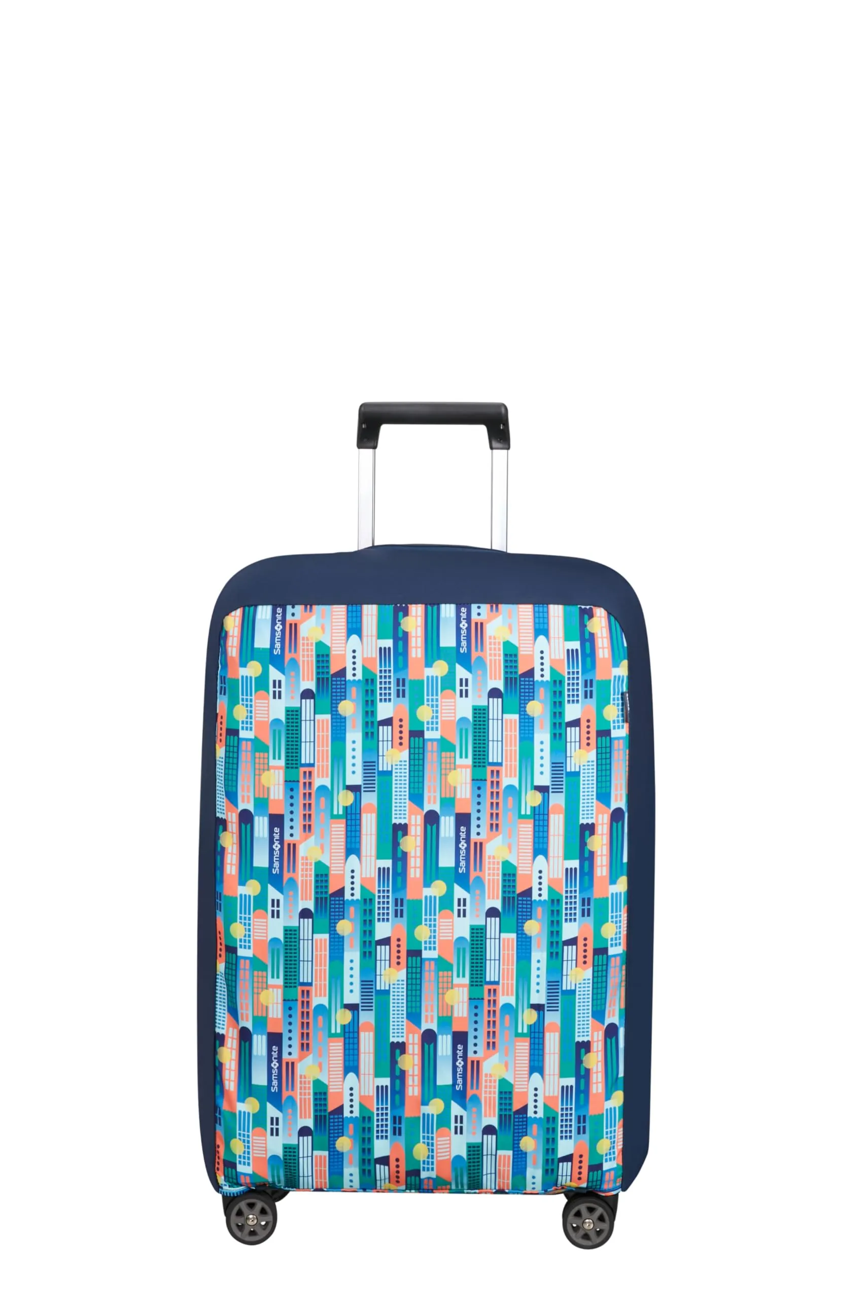 Samsonite – Custodia pieghevole per valigia M, Multicolore (City Print) - immagine 2