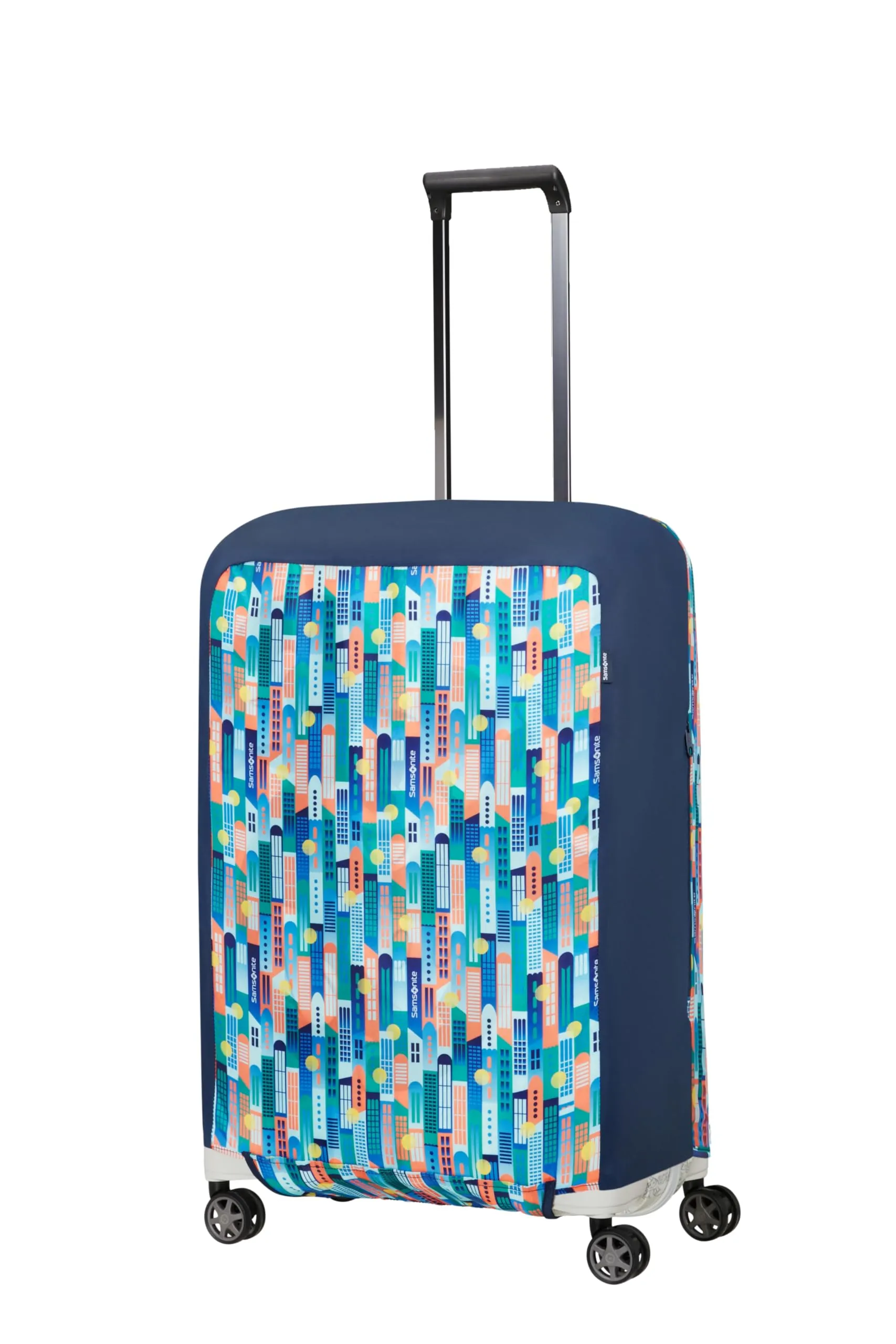 Samsonite – Custodia pieghevole per valigia M, Multicolore (City Print) - immagine 5