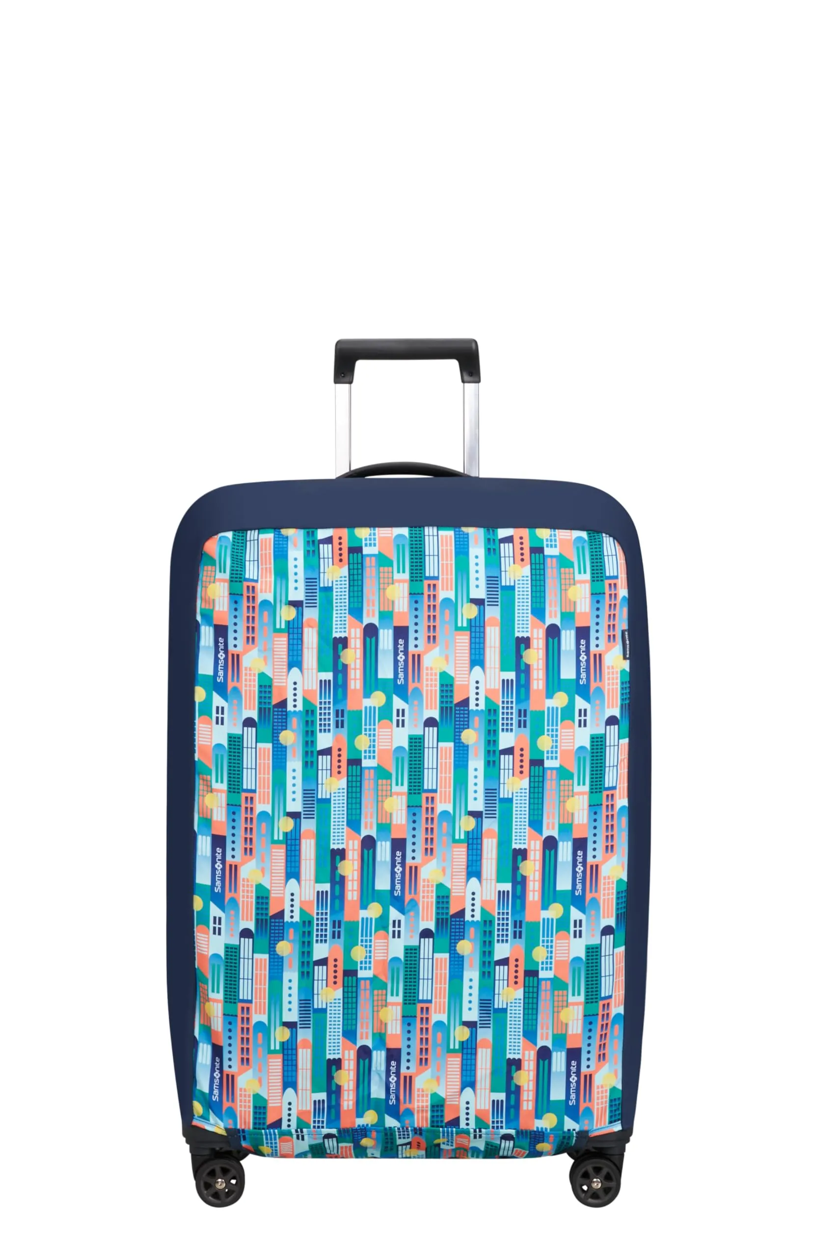 Samsonite – Copri valigia pieghevole L, Multicolore (City Print) - immagine 2