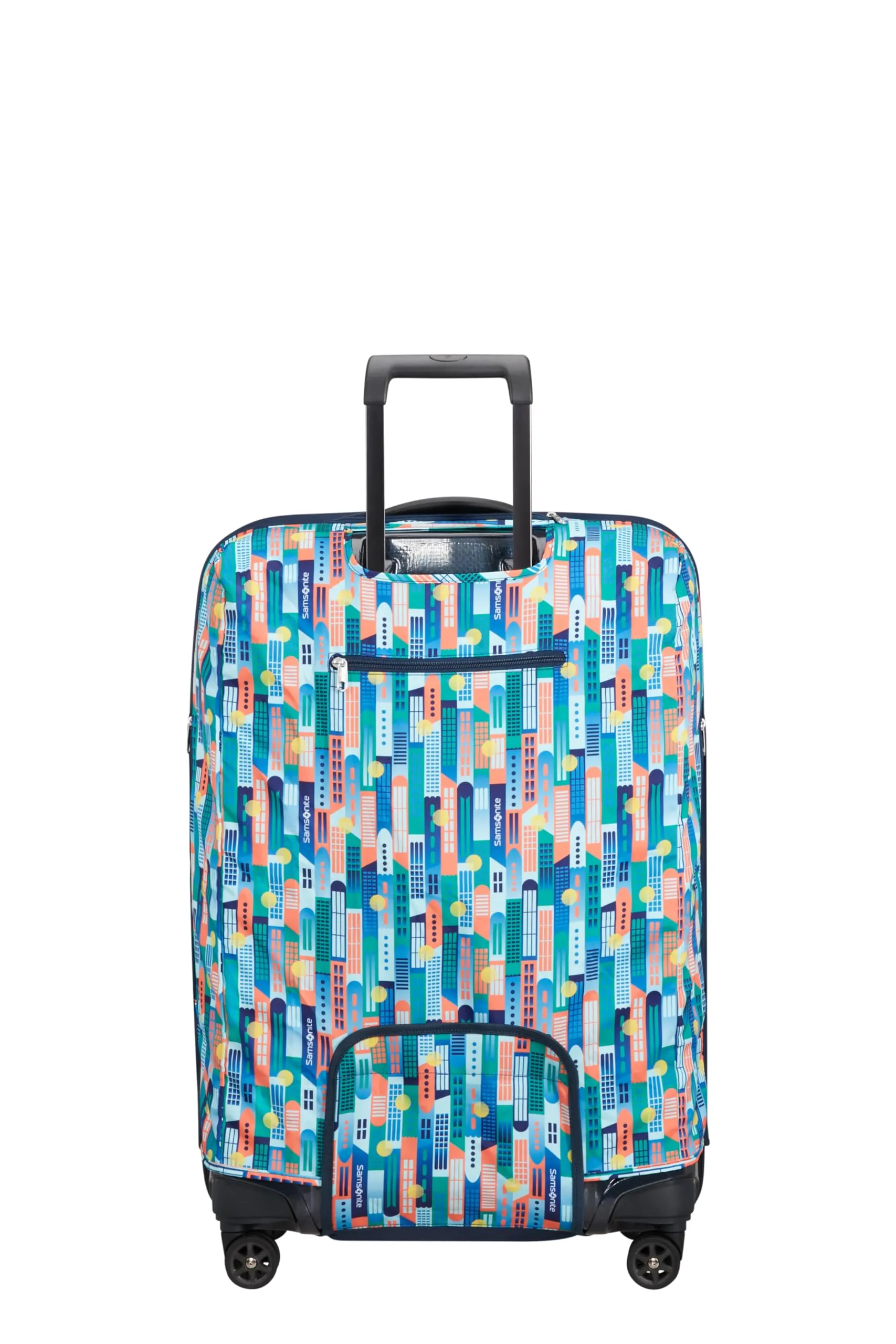 Samsonite – Copri valigia pieghevole L, Multicolore (City Print) - immagine 3