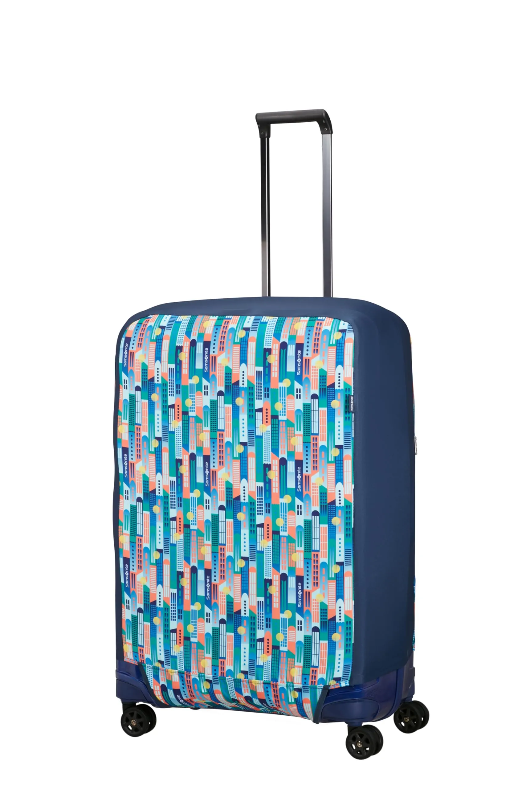 Samsonite – Copri valigia pieghevole L, Multicolore (City Print) - immagine 5