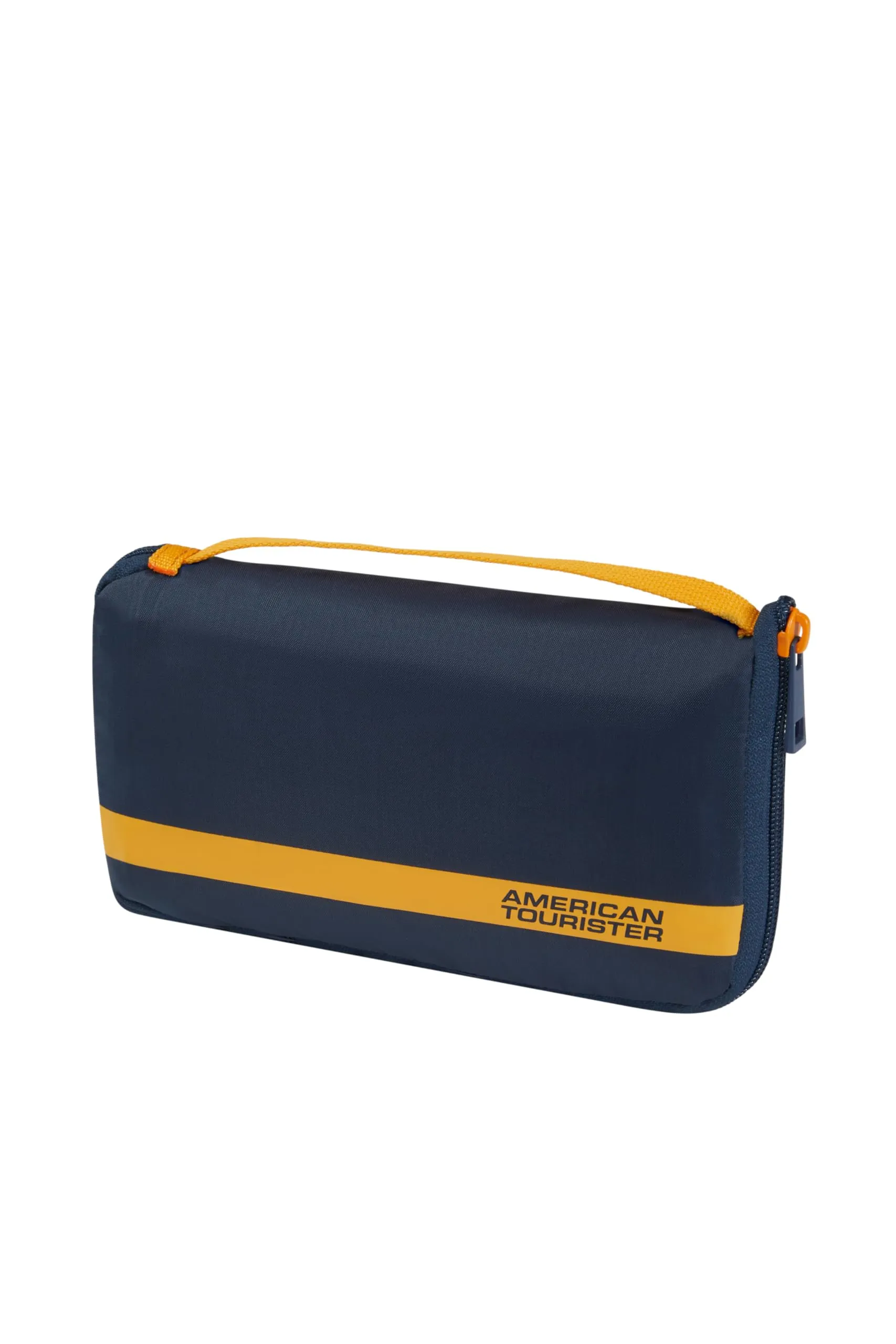 American Tourister - Coprivaligia M, Copertura Valigia Pieghevole, Protezione Valigia da Viaggio, 62 x 45 x 30 cm, Blu/Arancione - immagine 2
