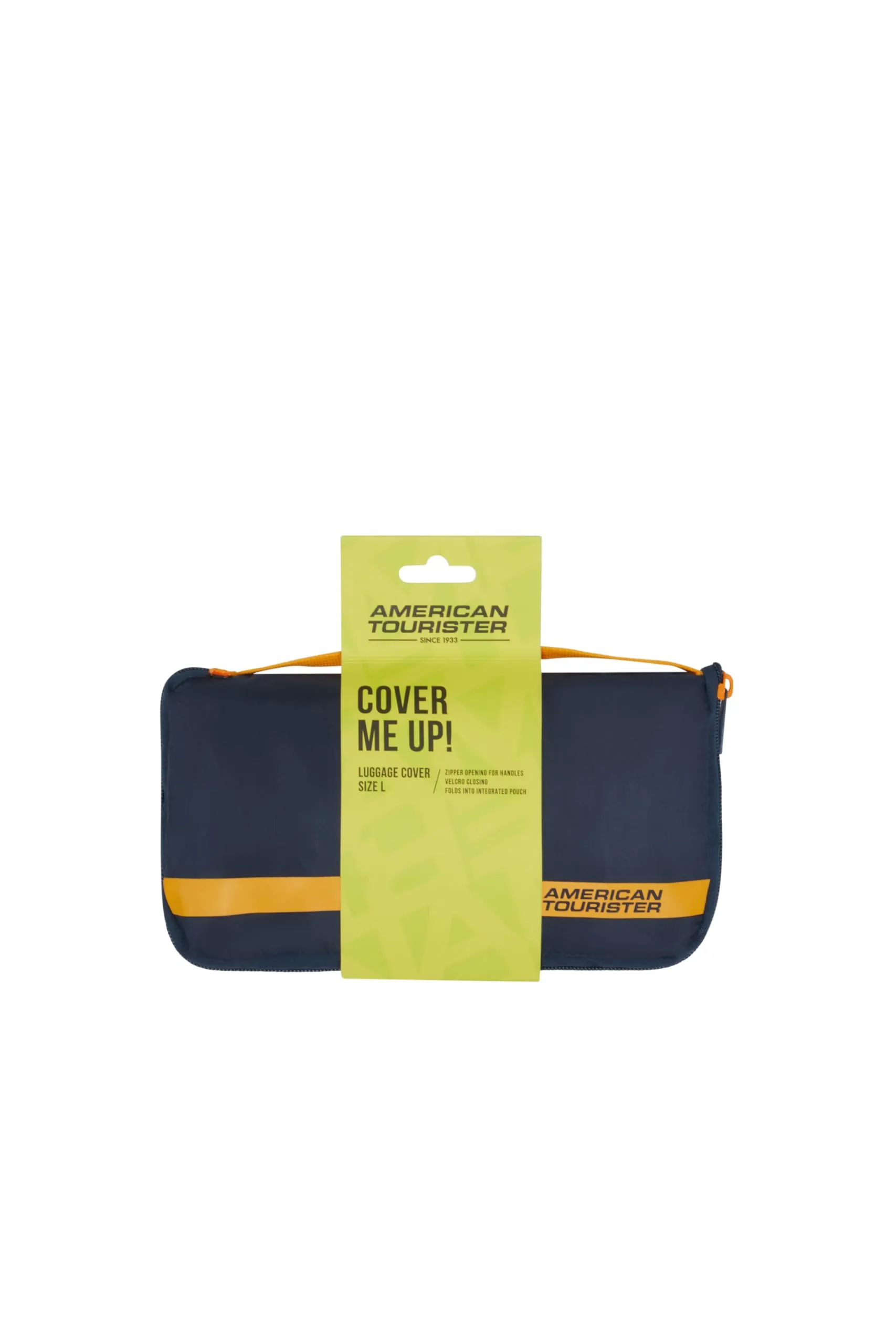 American Tourister - Coprivaligia L, Copertura Valigia Pieghevole, Protezione Valigia da Viaggio, 71 x 50 x 30 cm, Blu/Arancione - immagine 3