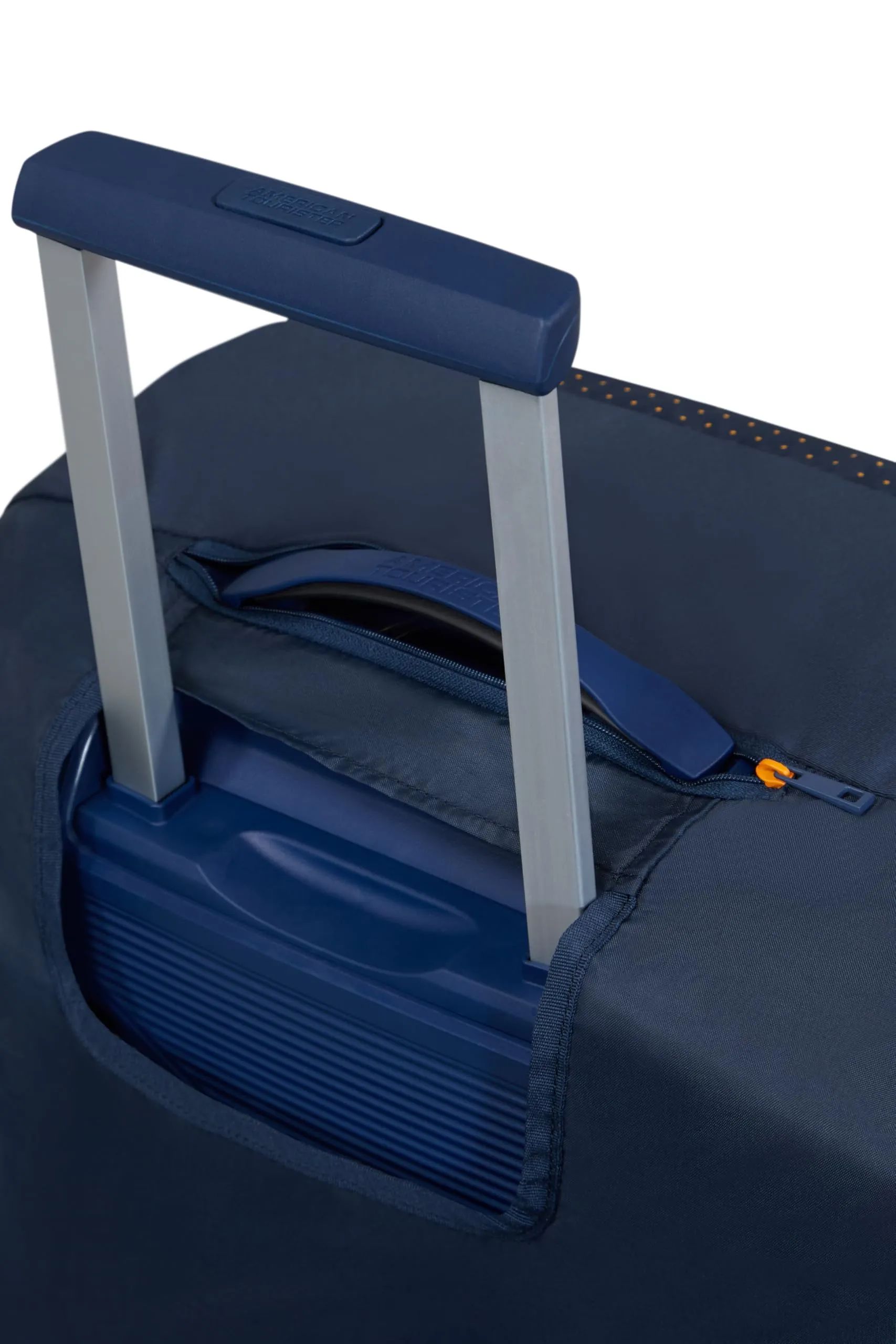 American Tourister - Coprivaligia L, Copertura Valigia Pieghevole, Protezione Valigia da Viaggio, 71 x 50 x 30 cm, Blu/Arancione - immagine 5