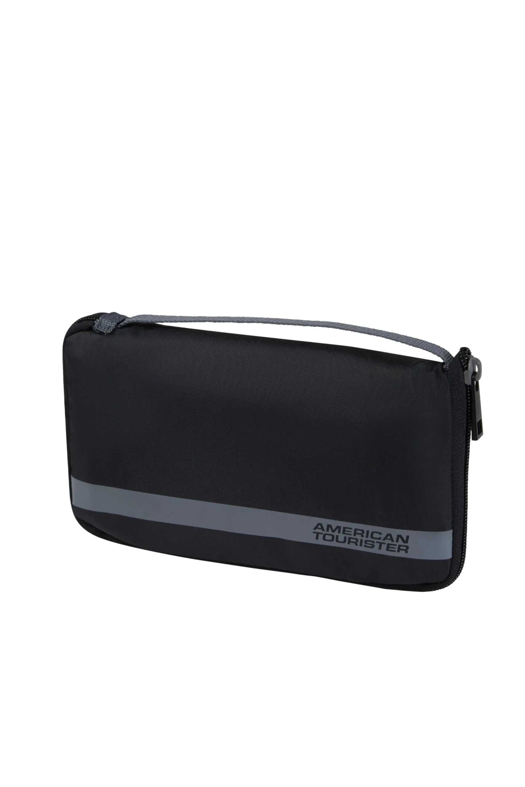 American Tourister - Coprivaligia M, Copertura Valigia Pieghevole, Protezione Valigia da Viaggio, 62 x 45 x 30 cm, Nero/Grigio - immagine 2