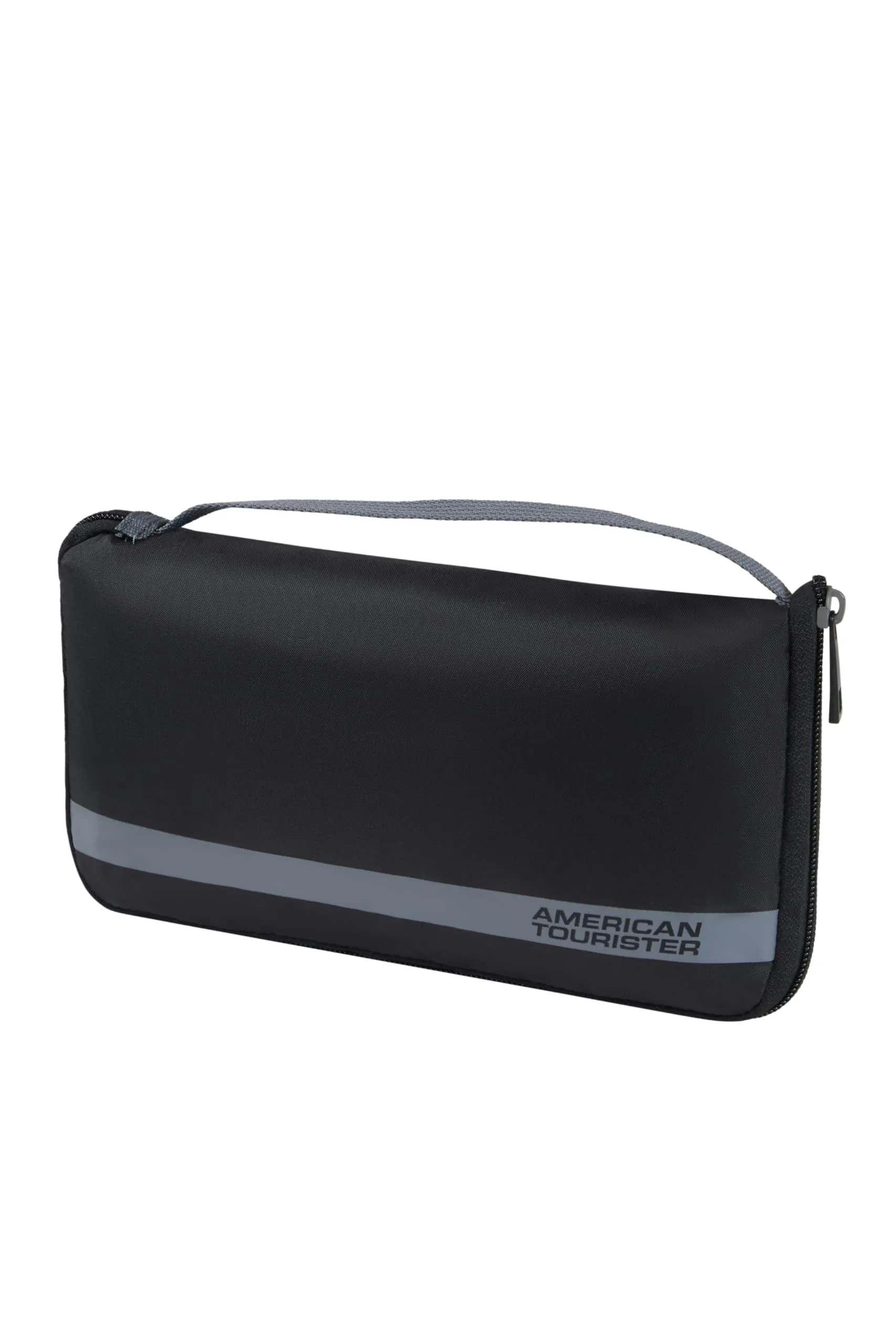 American Tourister - Coprivaligia L, Copertura Valigia Pieghevole, Protezione Valigia da Viaggio, 71 x 50 x 30 cm, Nero/Grigio - immagine 2