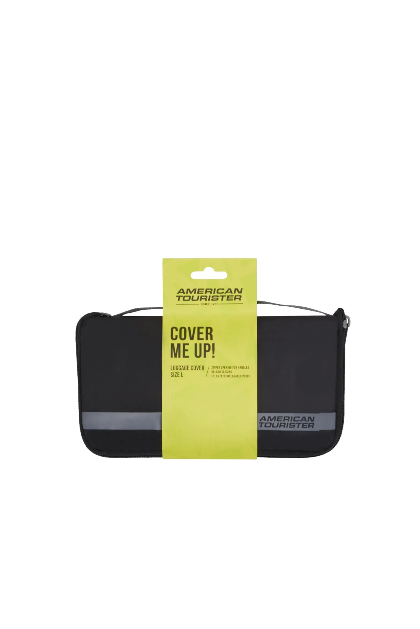 American Tourister - Coprivaligia L, Copertura Valigia Pieghevole, Protezione Valigia da Viaggio, 71 x 50 x 30 cm, Nero/Grigio - immagine 3