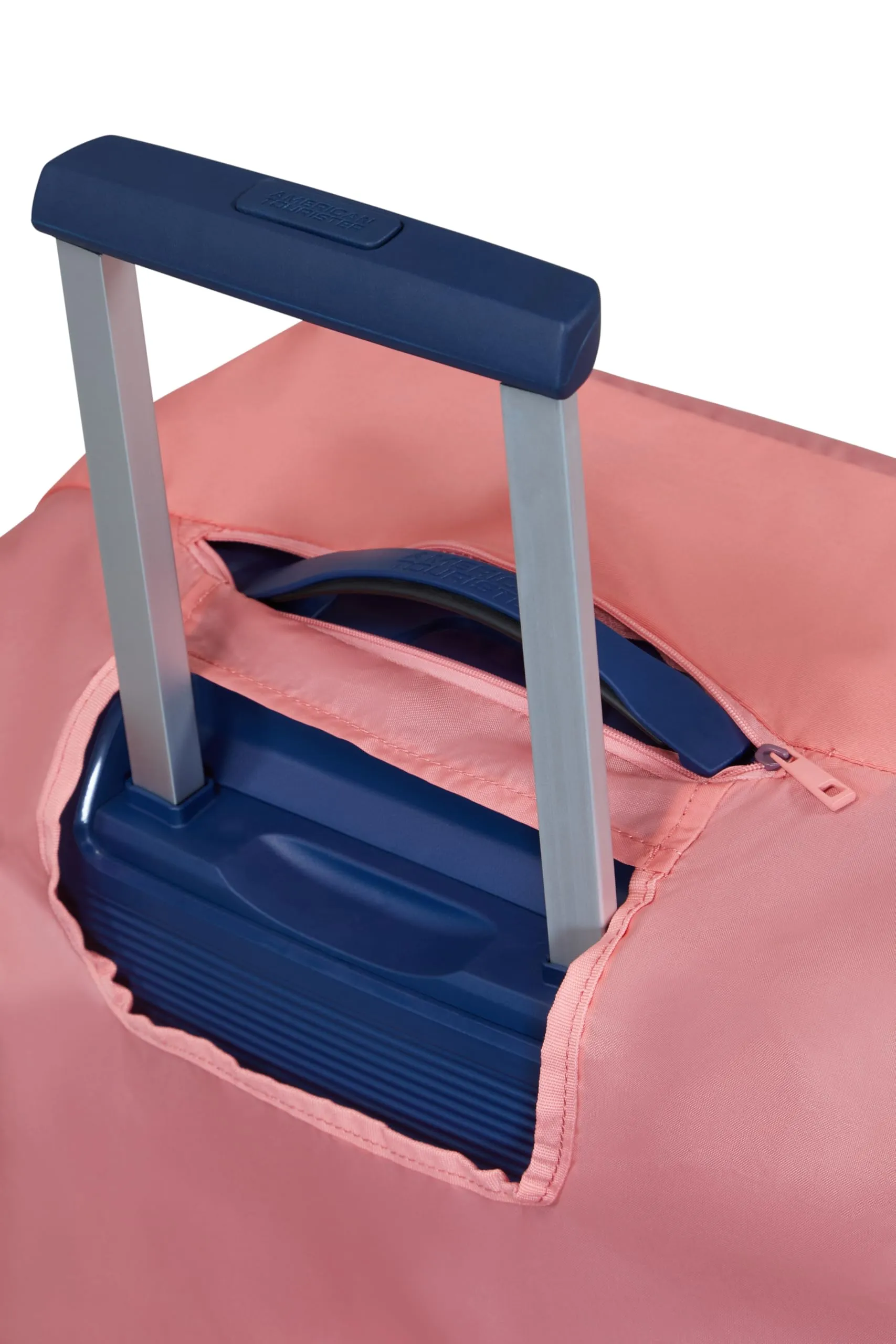 American Tourister - Coprivaligia M, Copertura Valigia Pieghevole, Protezione Valigia da Viaggio, 62 x 45 x 30 cm, Rosa/Malva - immagine 3
