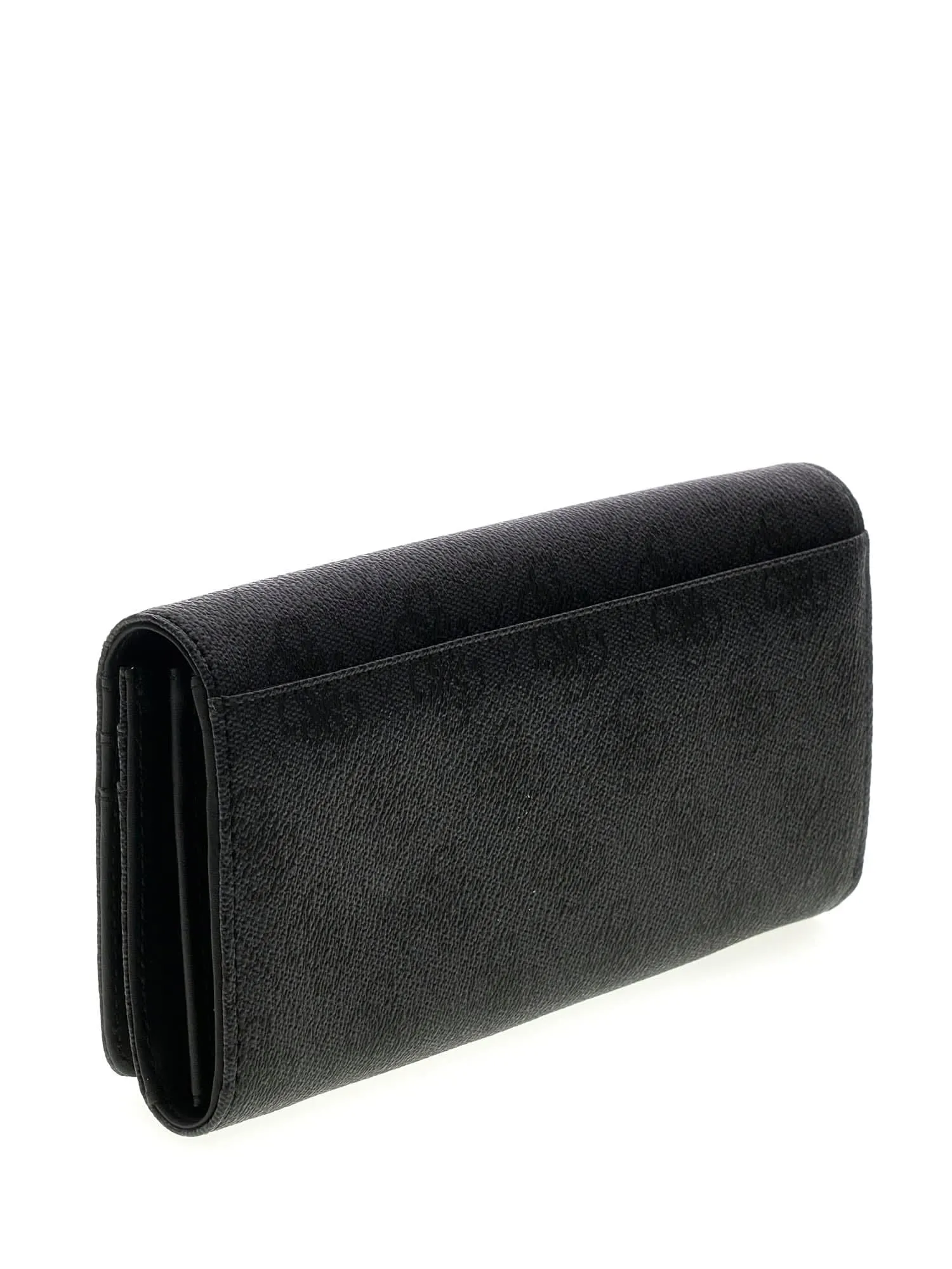 GUESS Donna Portafoglio Yvonne Logo Slg Flap Organizer Nero Antracite - immagine 3