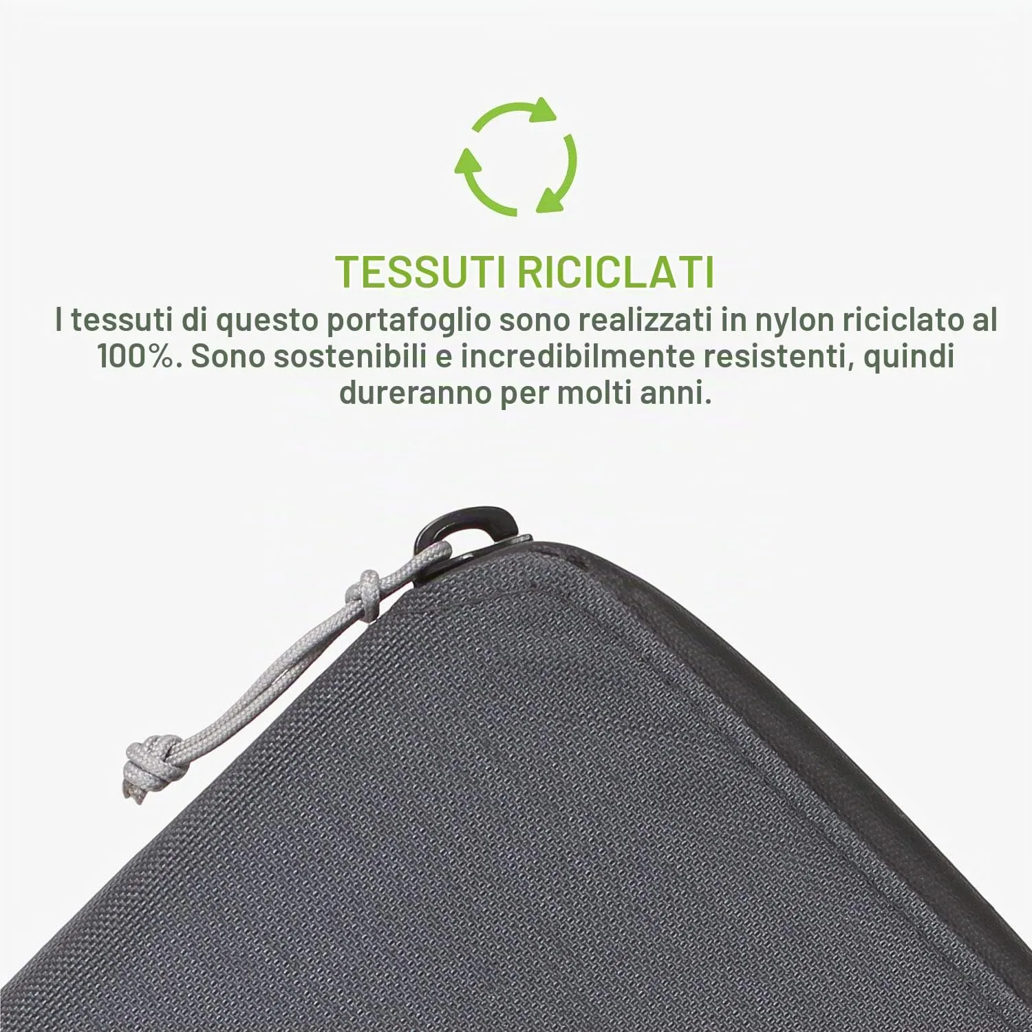Lifeventure Portafoglio Pieghevole protetto RFID, Realizzato in Materiale Riciclato Ecologico, Grigio, Taglia Unica - immagine 6