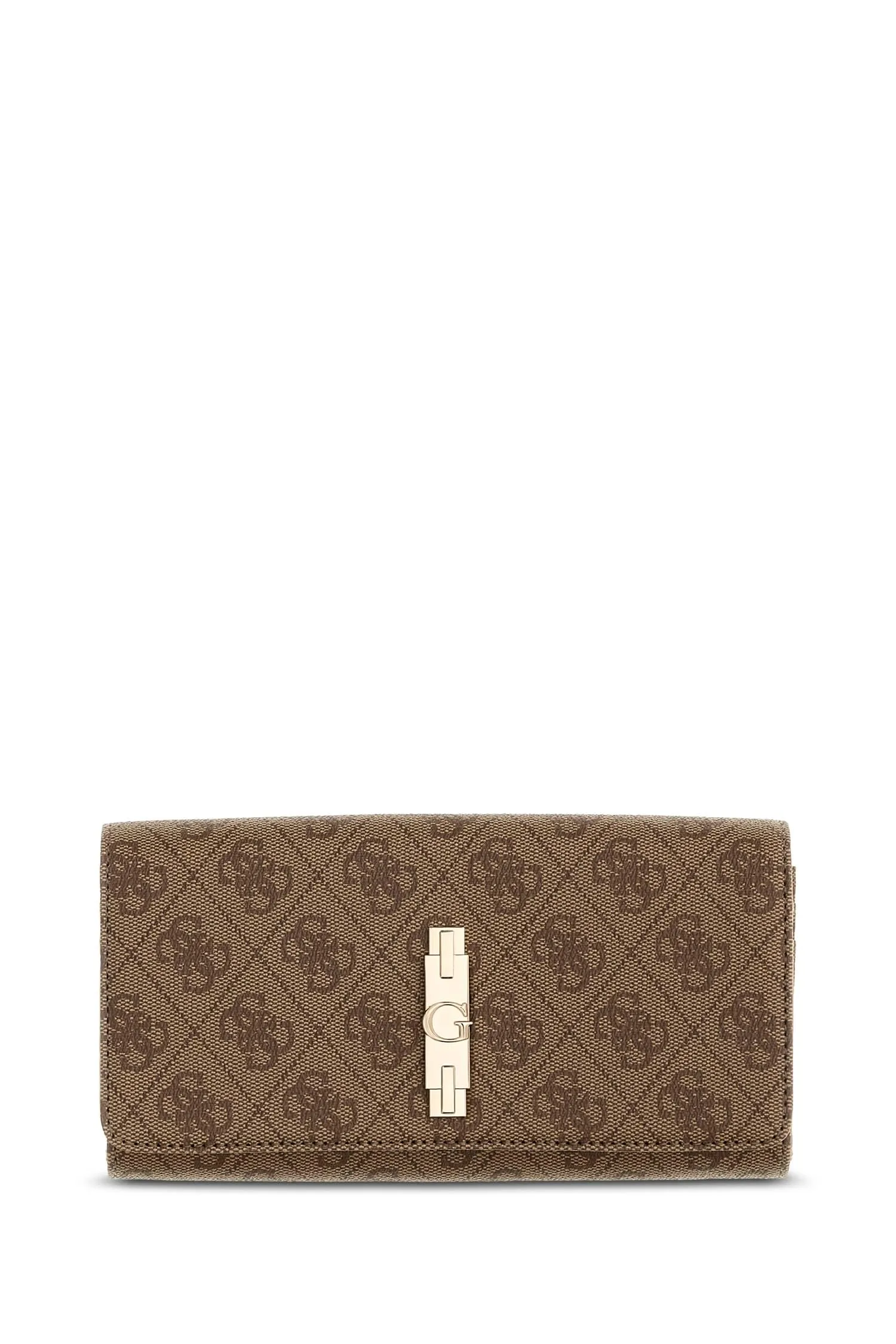 GUESS Donna Portafoglio Yvonne Logo Slg Flap Organizer Beige - immagine 1