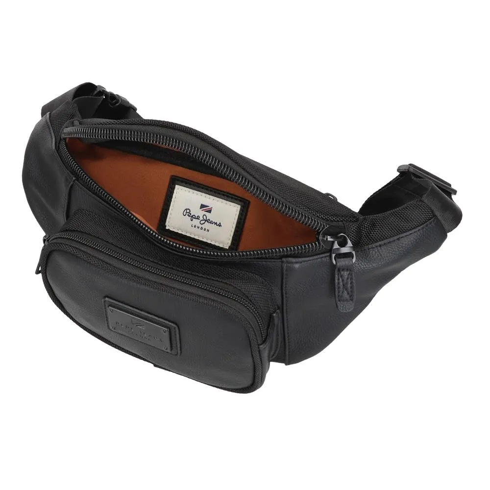 Pepe Jeans Egham Marsupio Nero 30x13x5 cm Poliestere, Nero, Taglia unica, Marsupio - immagine 4