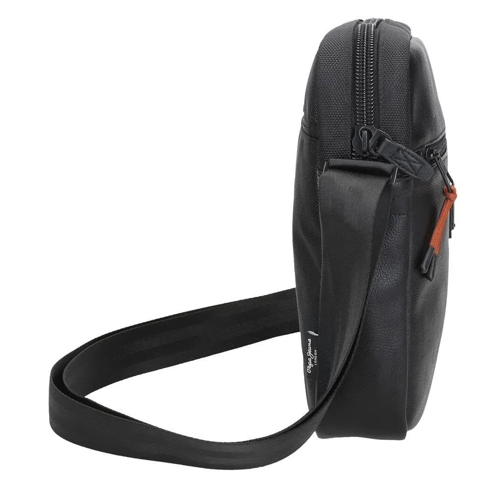 Pepe Jeans Egham Borse e Borse Borsa Nero, Poliestere, Diverse Misure, Nero, Taglia unica, Tracolla tablet - immagine 2