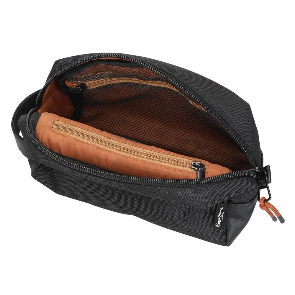 Pepe Jeans Egham Borse e Borse Borsa Nero, Poliestere, Diverse Misure, Nero, Taglia unica, Trousse - immagine 5