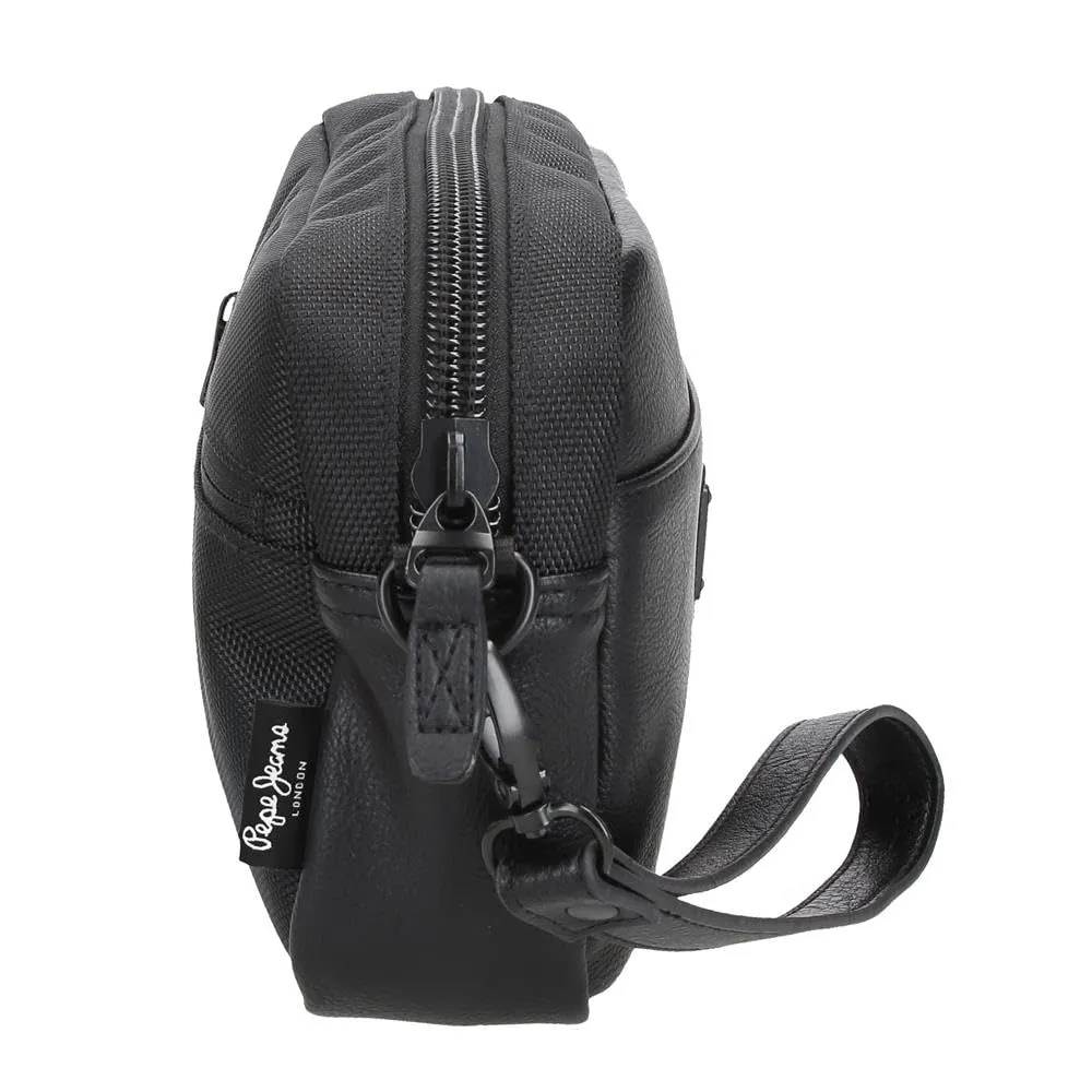 Pepe Jeans Egham Borsa a Mano Nero 24,5x15x6 cm Poliestere, Nero, Taglia unica, Borsa a mano - immagine 3