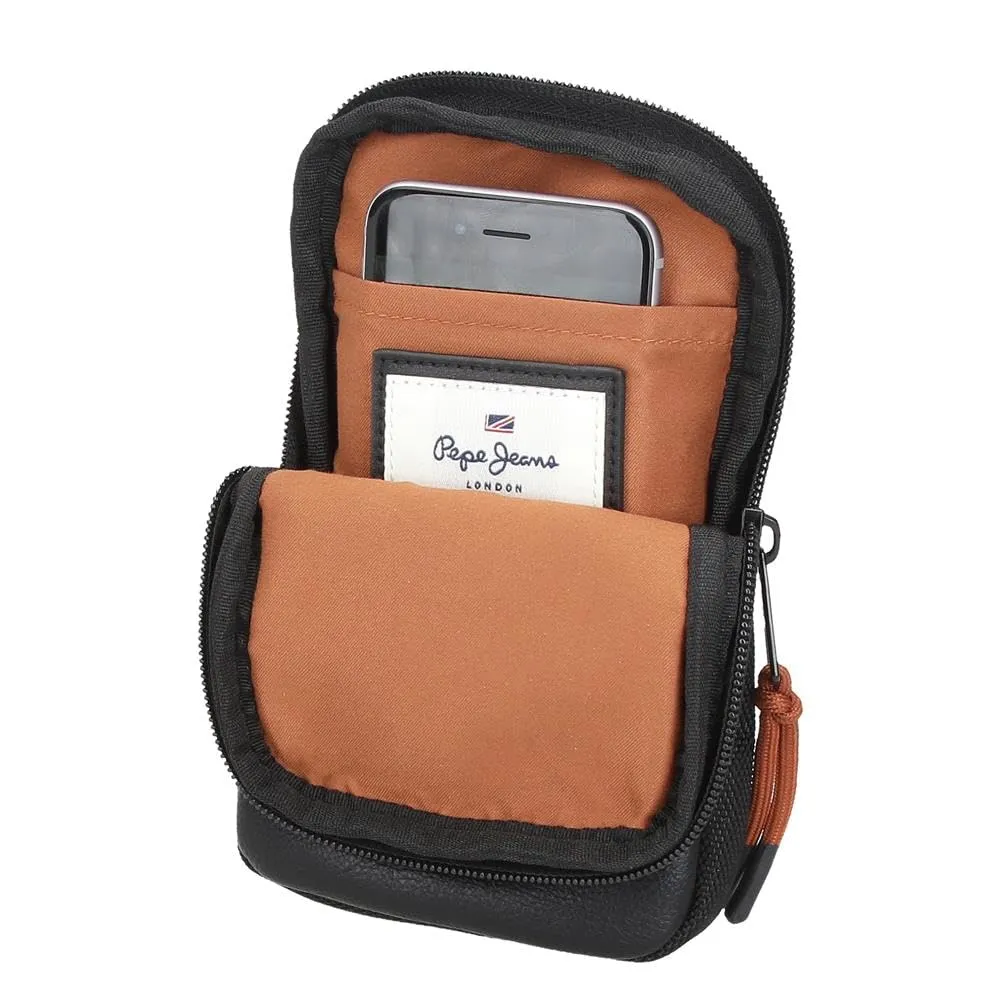 Pepe Jeans Egham Borse e Borse Borsa Nero, Poliestere, Diverse Misure, Nero, Taglia unica, Tracolla - immagine 4