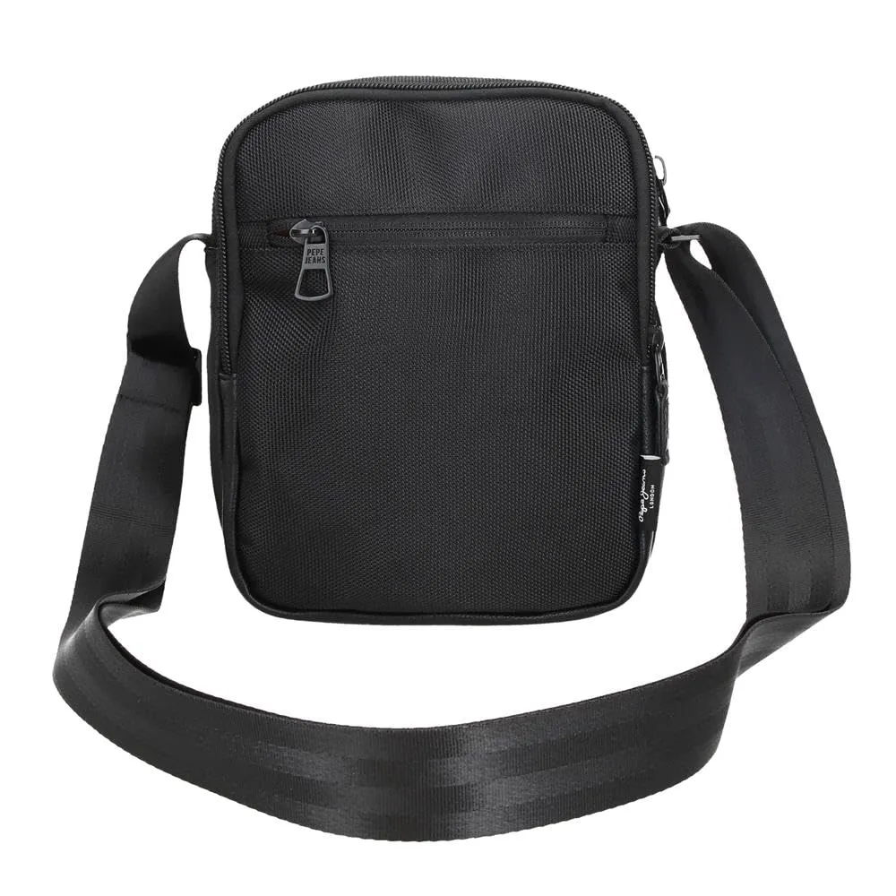 Pepe Jeans Egham Borsa a tracolla Due scomparti Nero 17x22x7,5 cm Poliestere, Nero, Taglia unica, Borsa a tracolla a due scomparti - immagine 3
