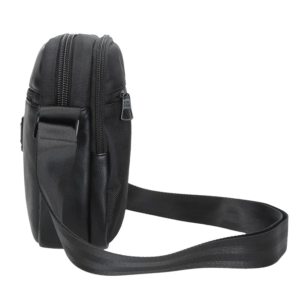 Pepe Jeans Egham Borsa a tracolla Due scomparti Nero 17x22x7,5 cm Poliestere, Nero, Taglia unica, Borsa a tracolla a due scomparti - immagine 4