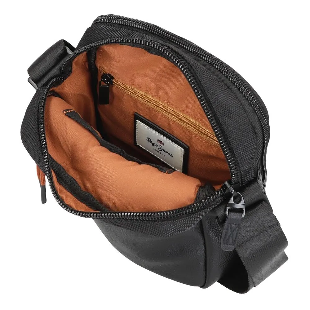 Pepe Jeans Egham Borsa a tracolla Due scomparti Nero 17x22x7,5 cm Poliestere, Nero, Taglia unica, Borsa a tracolla a due scomparti - immagine 5