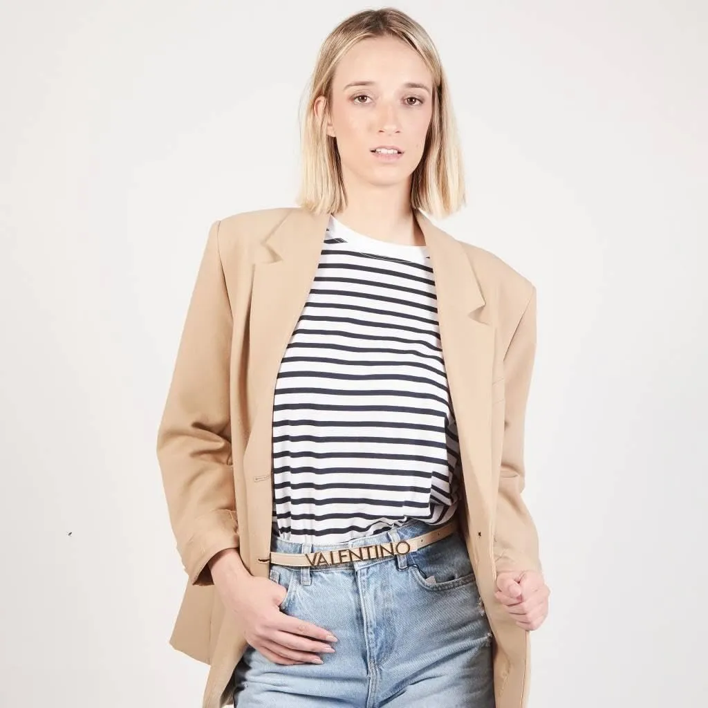 Valentino Belty Cintura, Beige/Oro, L Donna - immagine 6