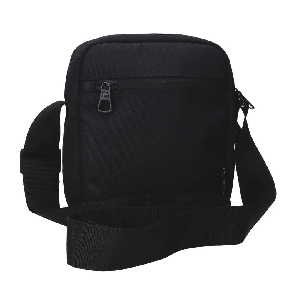 Pepe Jeans Matlock Borsa a tracolla piccola nera 15 x 19,5 x 6 cm Pelle sintetica e poliestere by Joumma Bags - immagine 4