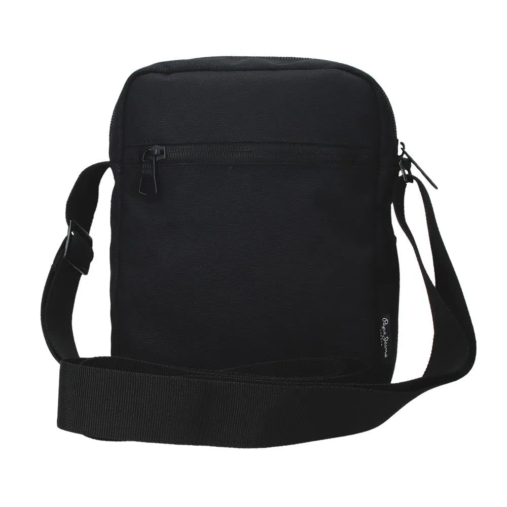 Pepe Jeans Matlock Borsa a tracolla media nera 17 x 22 x 8 cm Pelle sintetica e poliestere by Joumma Bags - immagine 4