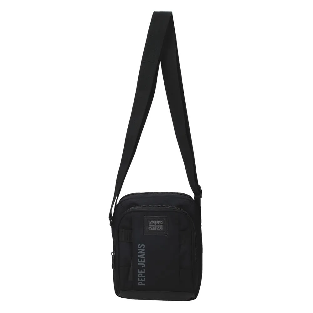 Pepe Jeans Matlock Borsa a tracolla media nera 17 x 22 x 8 cm Pelle sintetica e poliestere by Joumma Bags - immagine 8