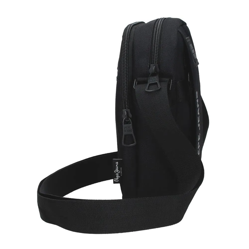 Pepe Jeans Matlock Borsa a tracolla a due scomparti nero 17 x 22 x 7,5 cm Pelle sintetica e poliestere by Joumma Bags - immagine 3