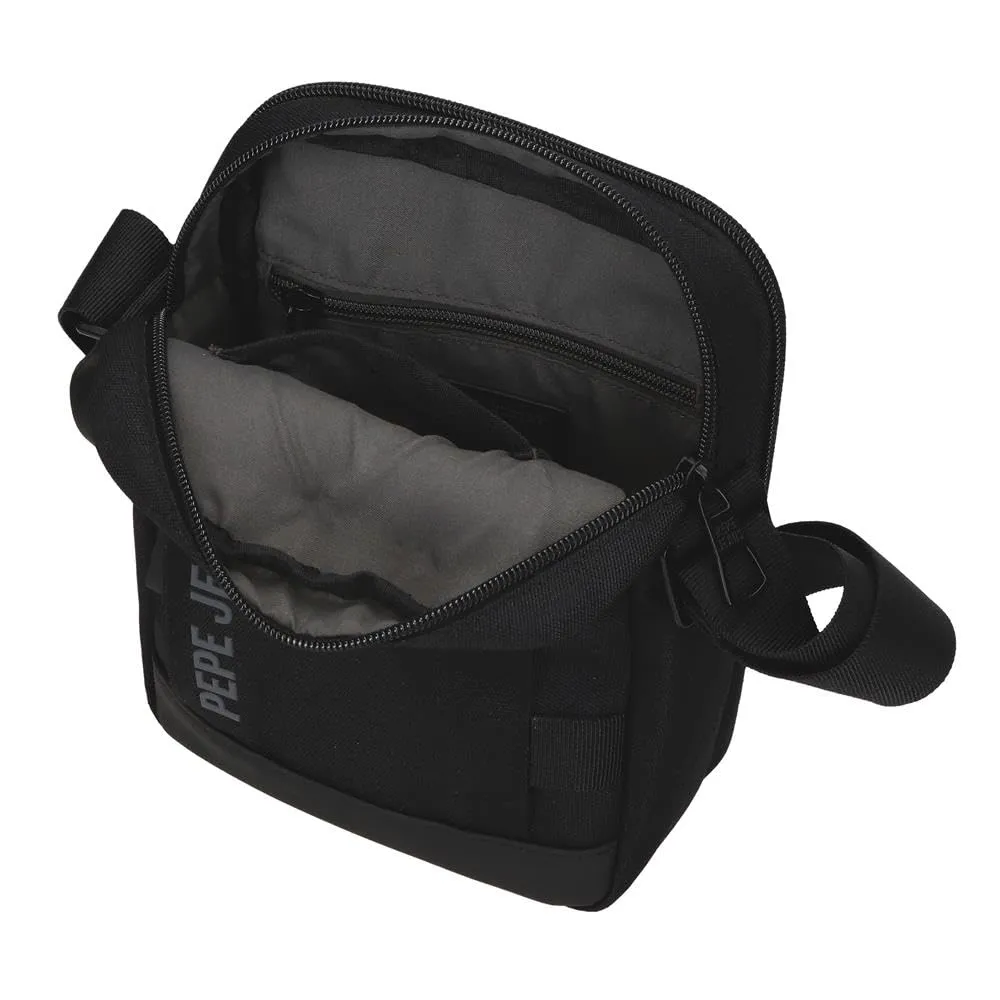 Pepe Jeans Matlock Borsa a tracolla a due scomparti nero 17 x 22 x 7,5 cm Pelle sintetica e poliestere by Joumma Bags - immagine 5
