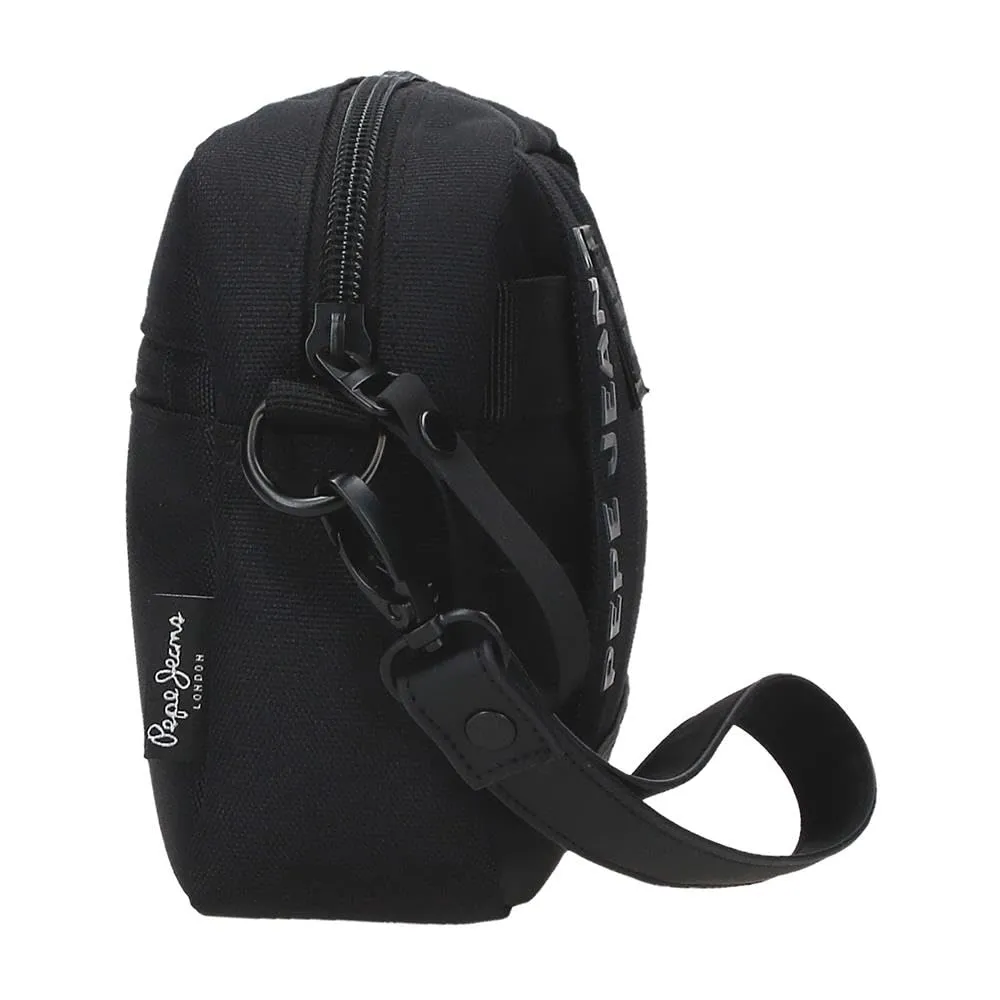 Pepe Jeans Matlock Borsa a Mano Nero 24,5 x 15 x 6 cm Pelle sintetica e poliestere by Joumma Bags - immagine 3