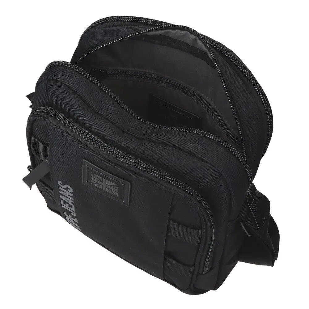 Pepe Jeans Matlock Borsa a tracolla grande nero 22 x 27 x 10 cm Pelle sintetica e poliestere by Joumma Bags - immagine 5