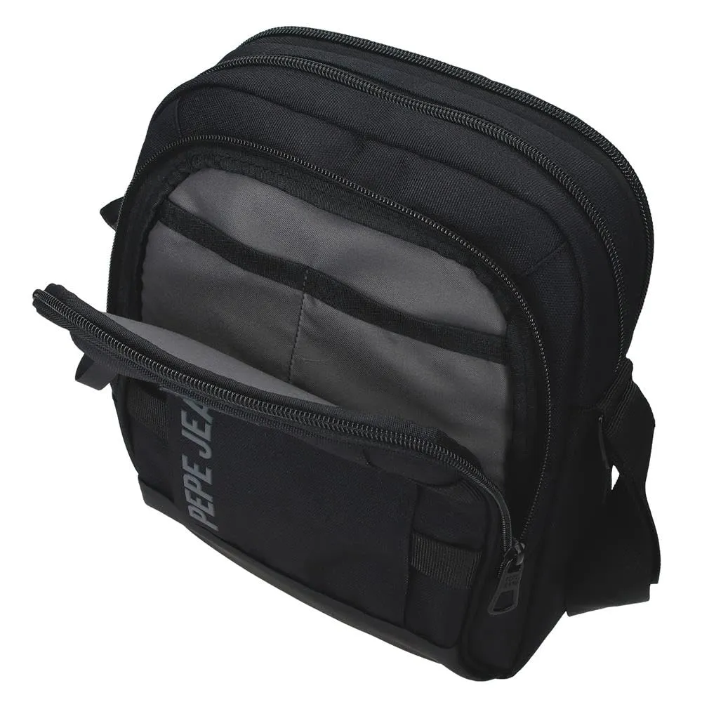 Pepe Jeans Matlock Borsa a tracolla grande nero 22 x 27 x 10 cm Pelle sintetica e poliestere by Joumma Bags - immagine 6