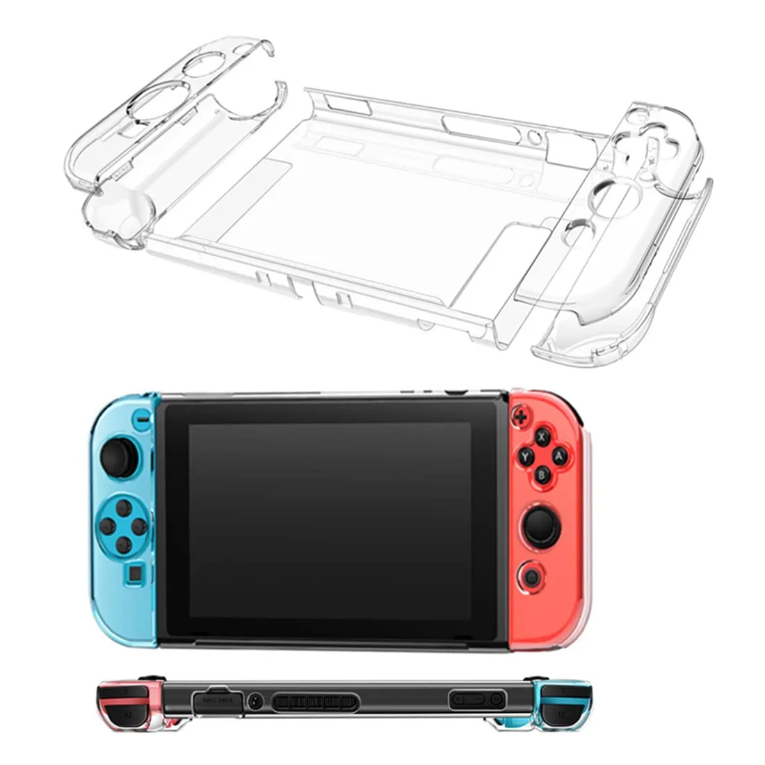CUZKC Accessori per Nintendo Switch Custodia in TPU per Nintendo Switch, custodia trasparente per Switch e Joy-con, antiurto e resistente ai graffi. - immagine 7