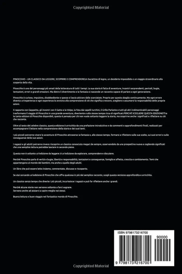 PINOCCHIO EDIZIONE CON COMMENTI E APPROFONDIMENTI - immagine 2