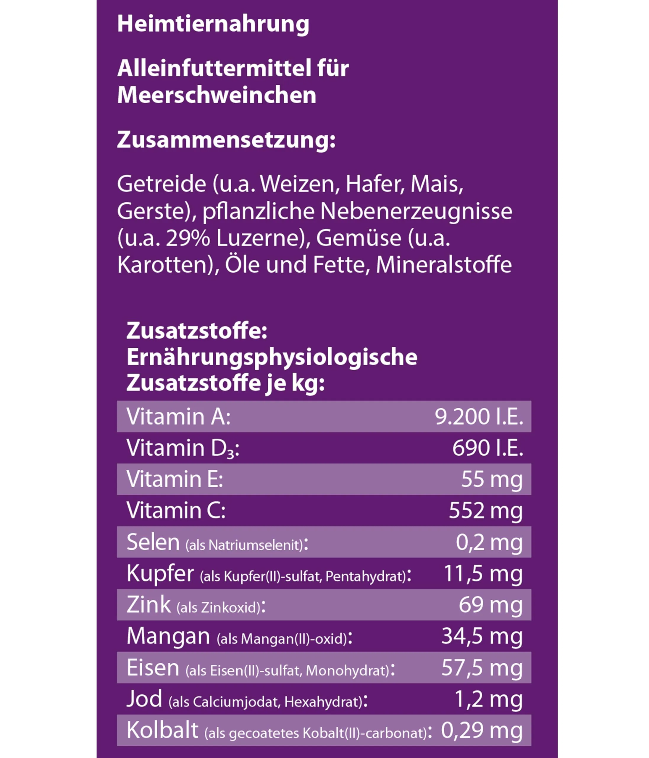 Dehner, mangime per porcellini d'India, 5 kg - immagine 4