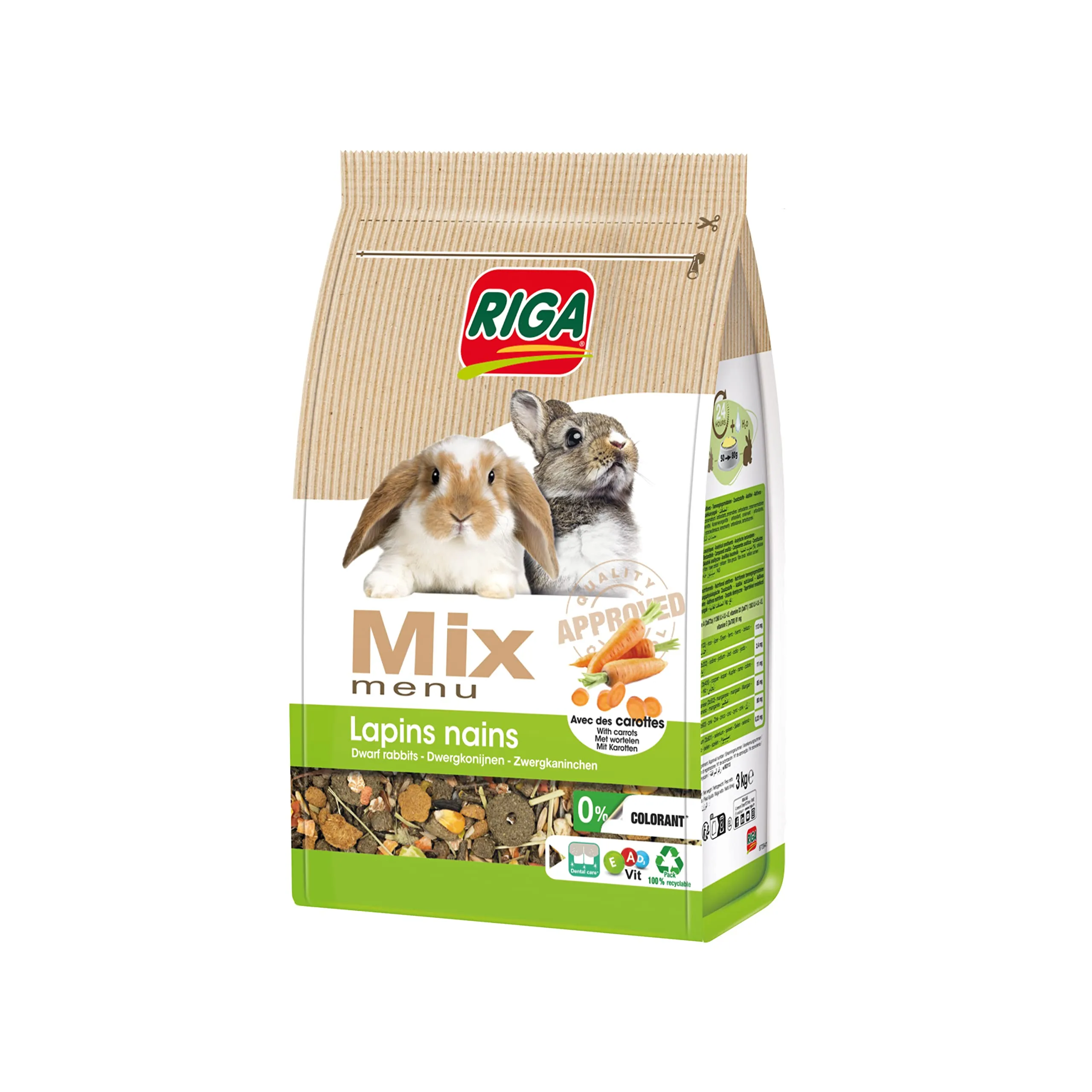 Riga RIGAMIX Menu Conigli Nani 3KG - immagine 1