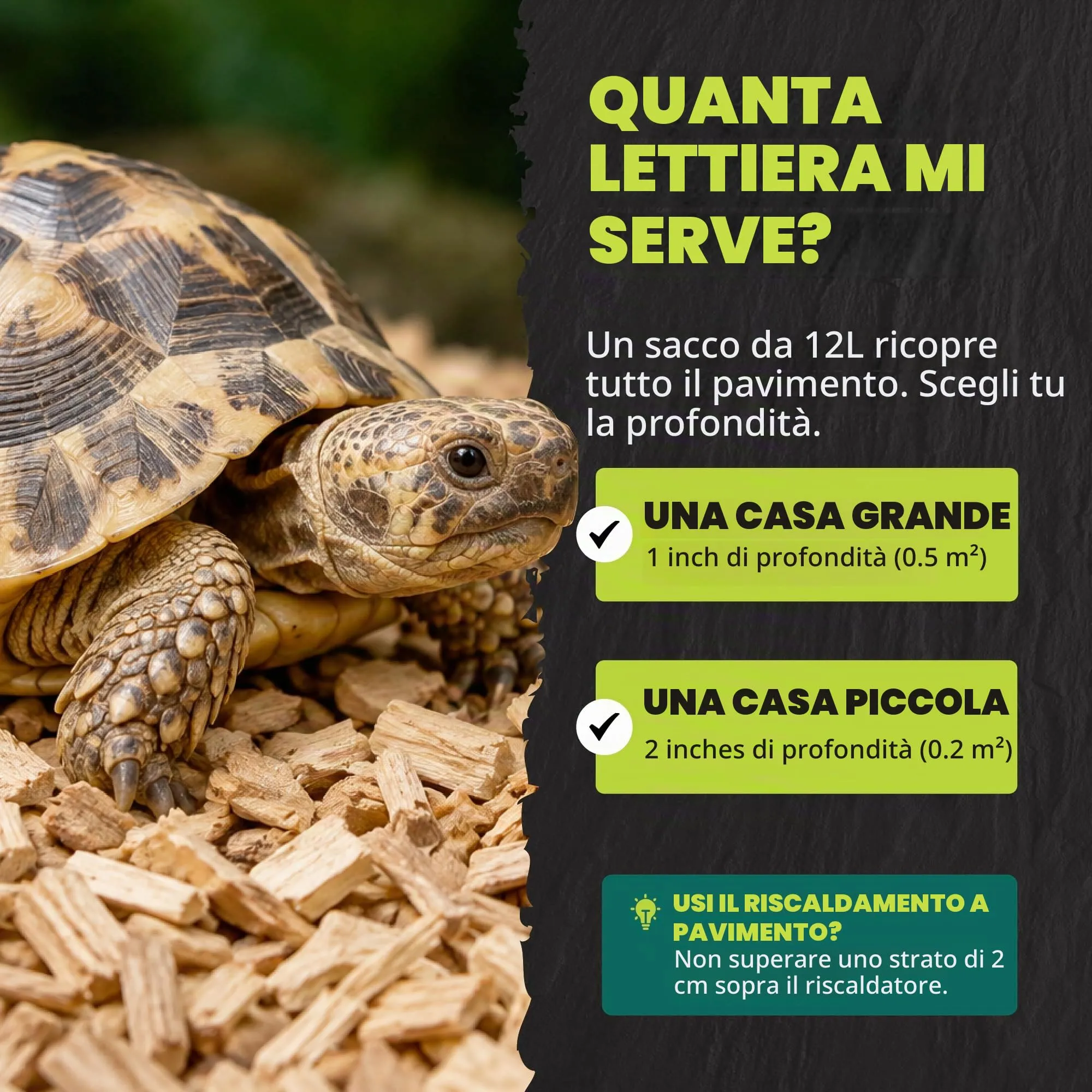 Komodo Substrato di faggio Grosso per Gabbia di rettili, Vivarium Habitat, Naturale, Non tossico, Durevole, a Lunga Durata, Controllo dell'umidità, 12 l - immagine 7