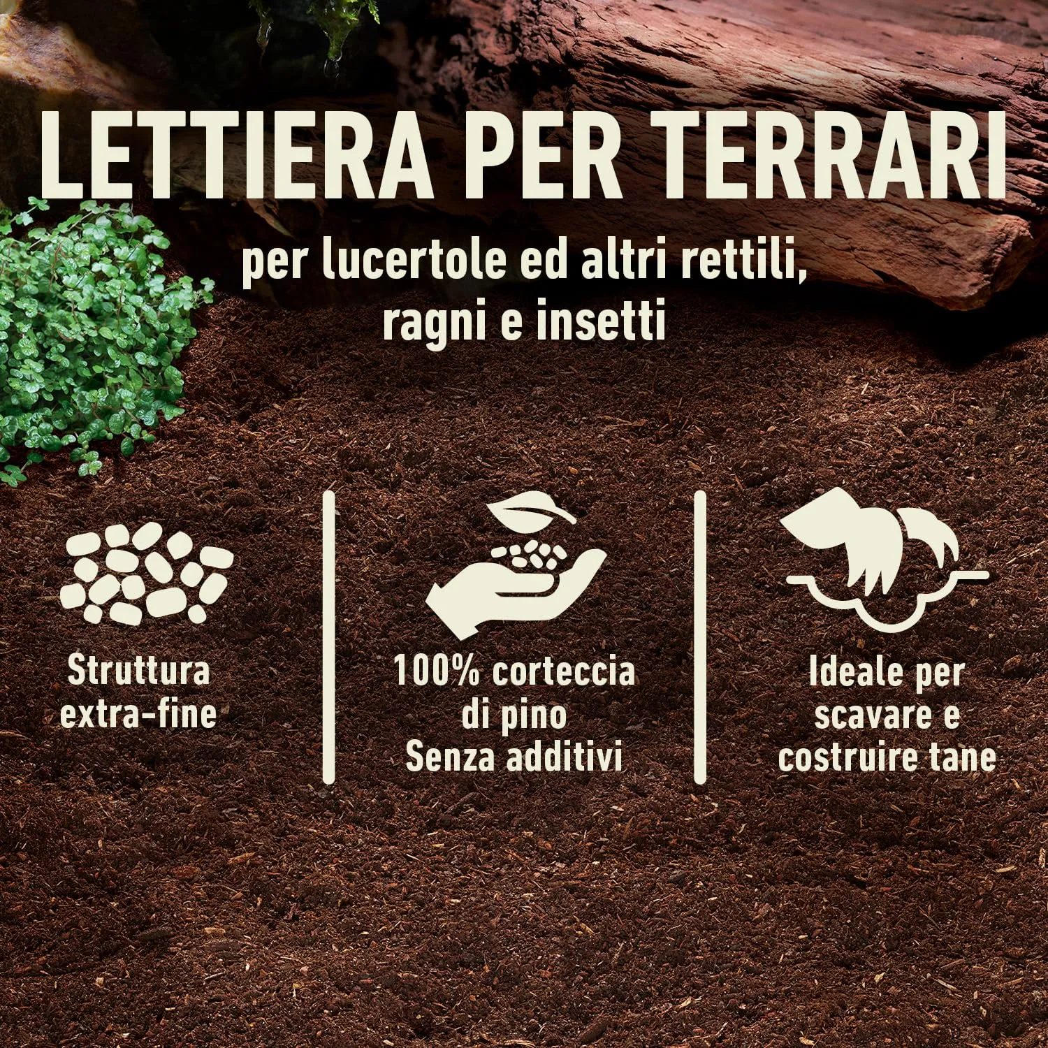 COMPO ZOO Lettiera Universale Per Terrari, Pezzatura Fine 0-5mm - immagine 3