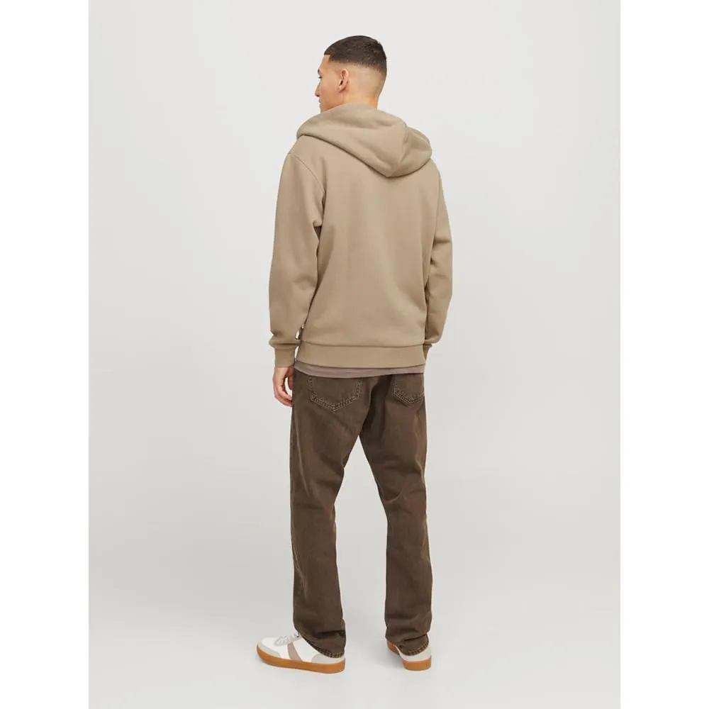 JACK & JONES JJEBRADLEY - Felpa con Cappuccio con Chiusura Lampo, Tinta Unita, Coriandolo, XS - immagine 2