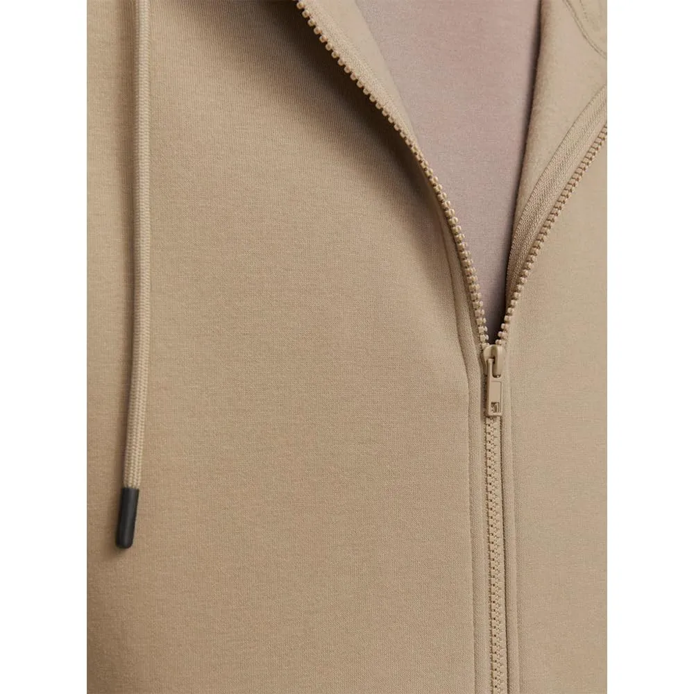 JACK & JONES JJEBRADLEY - Felpa con Cappuccio con Chiusura Lampo, Tinta Unita, Coriandolo, XS - immagine 6