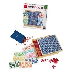 Gioco Tombola 48 Cartelle Legno 55757 - immagine 1